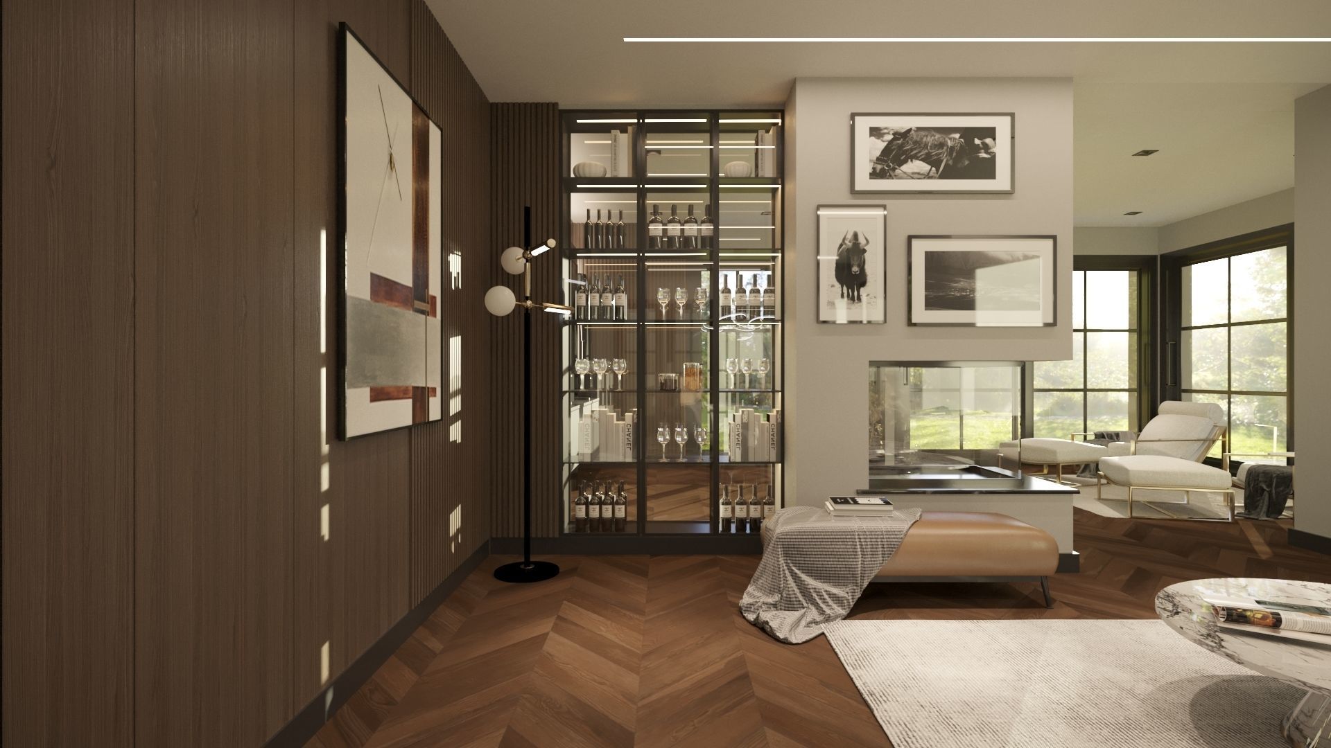 Living Room Design 030 3D model_3