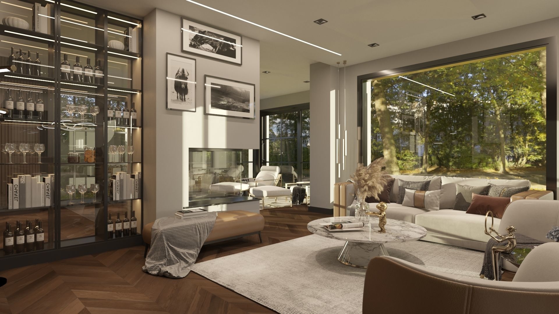 Living Room Design 030 3D model_6