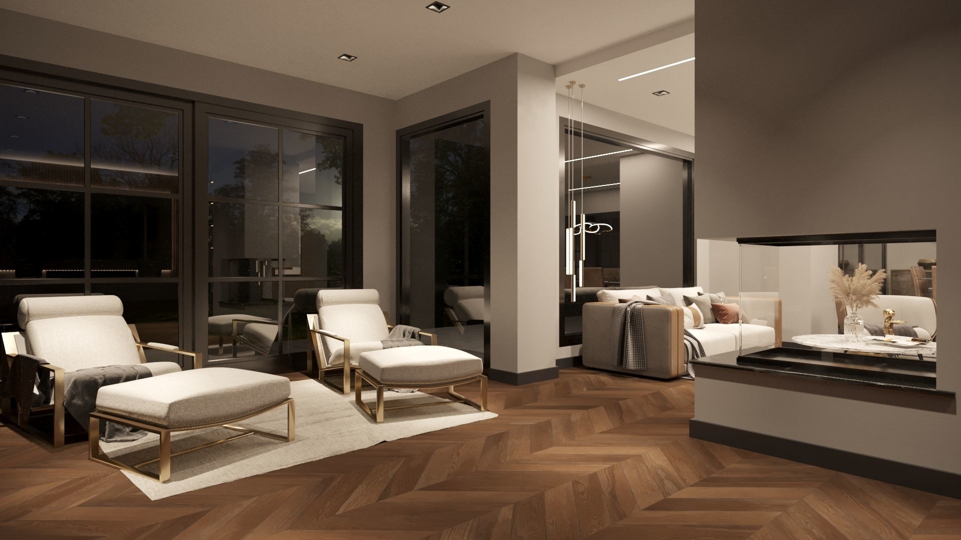 Living Room Design 030 3D model_5