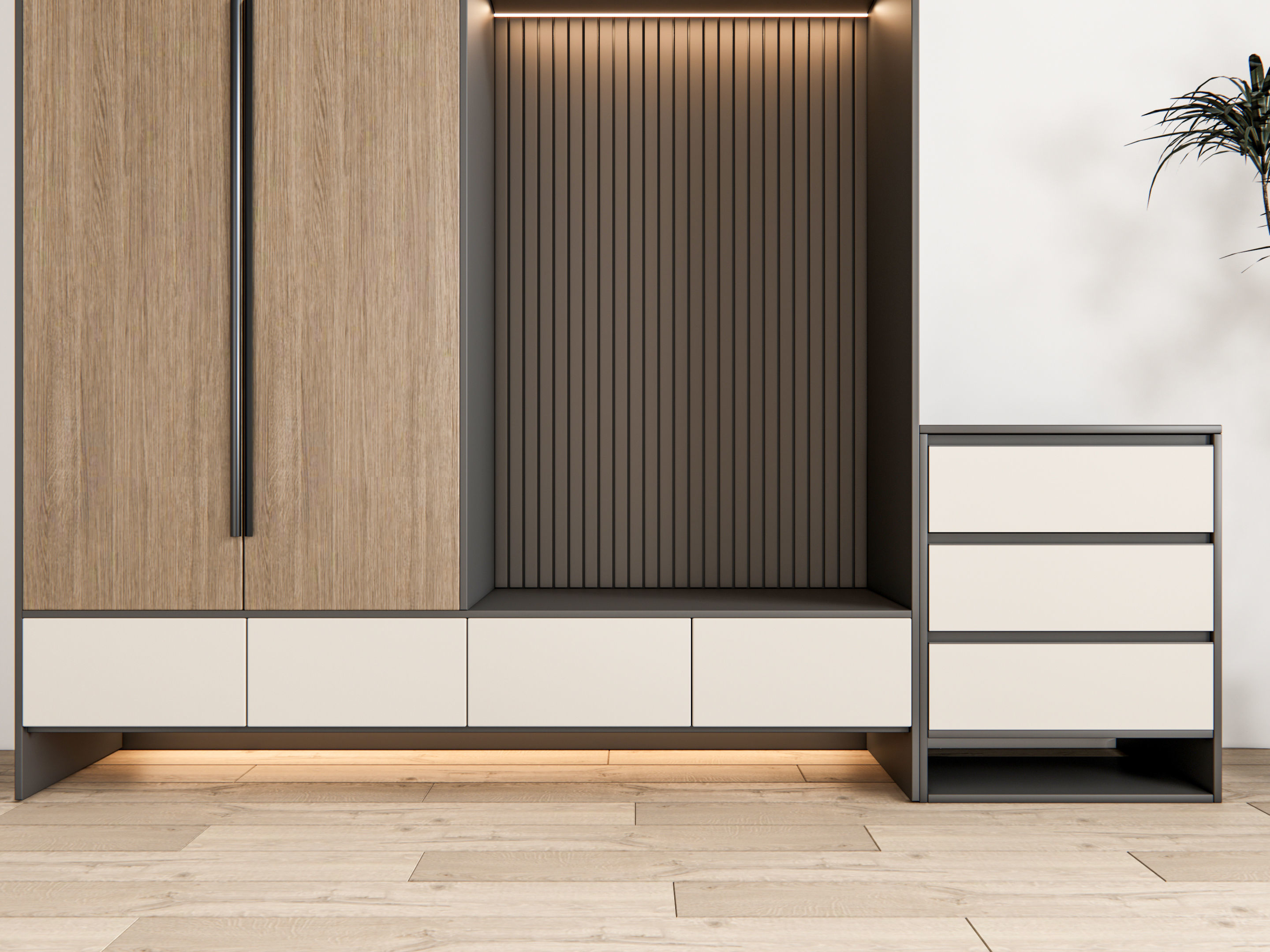 Entryway hallway entrance hall corridor furniture 14 3D model_14