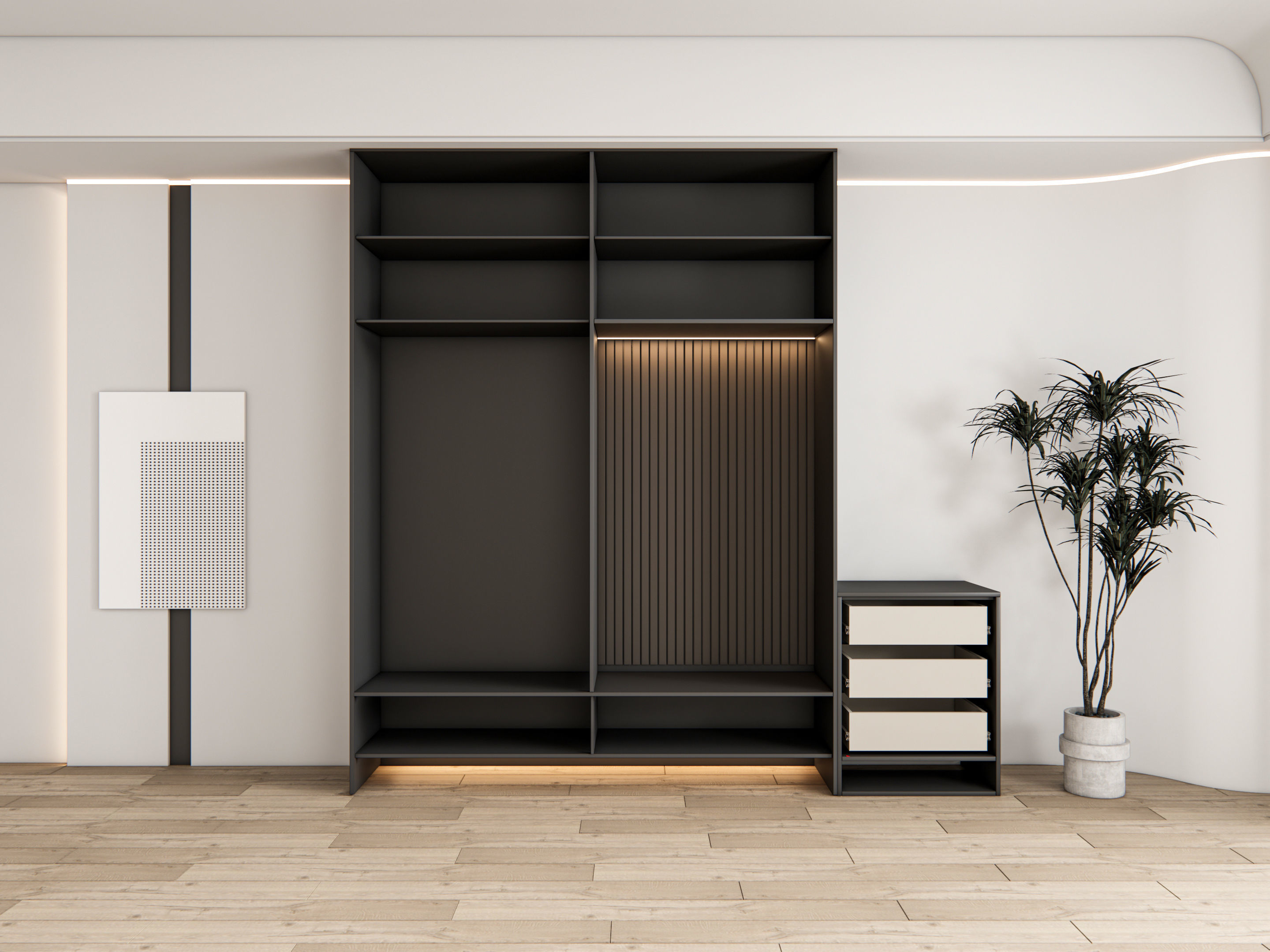 Entryway hallway entrance hall corridor furniture 14 3D model_13