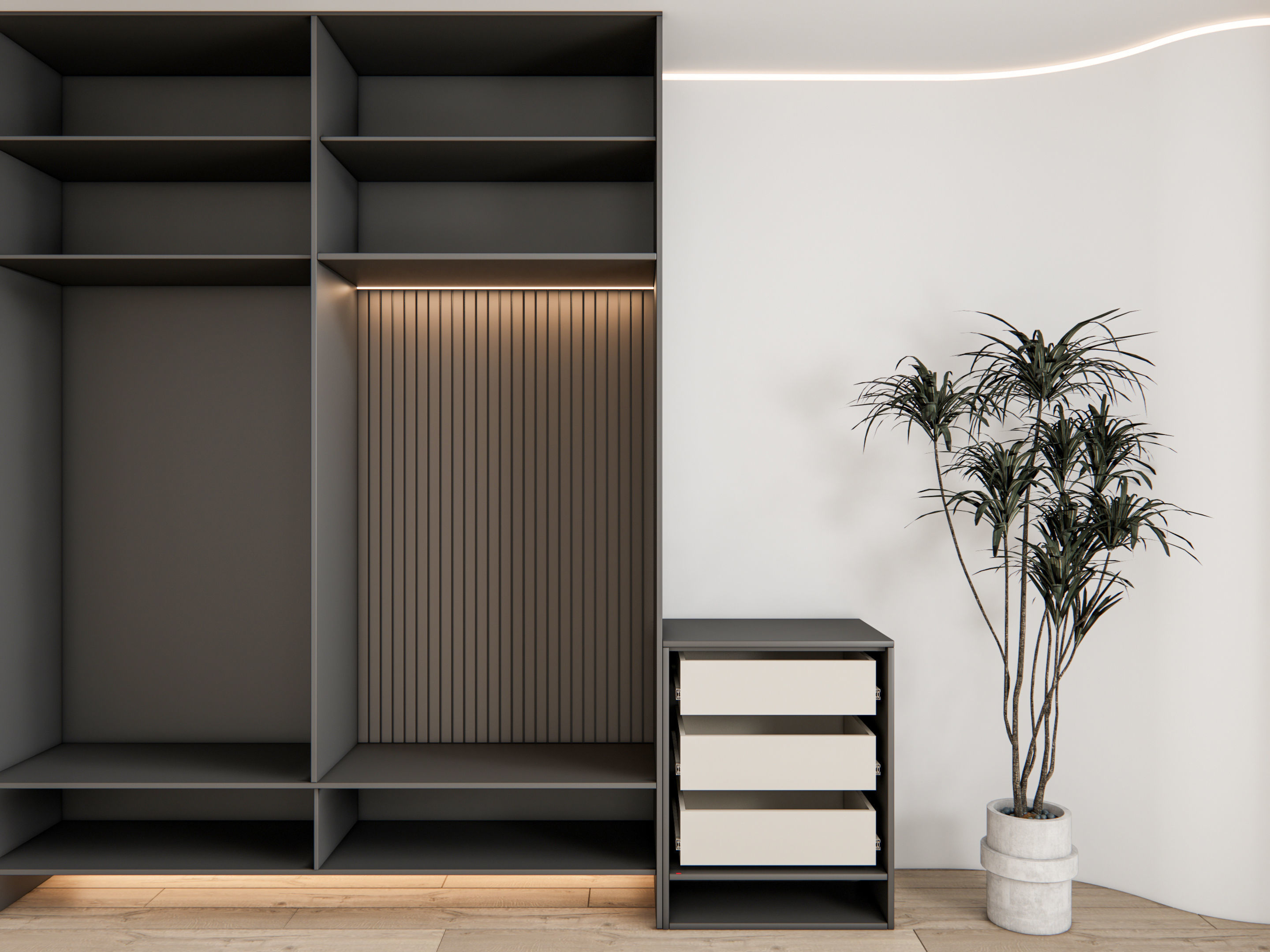 Entryway hallway entrance hall corridor furniture 14 3D model_4