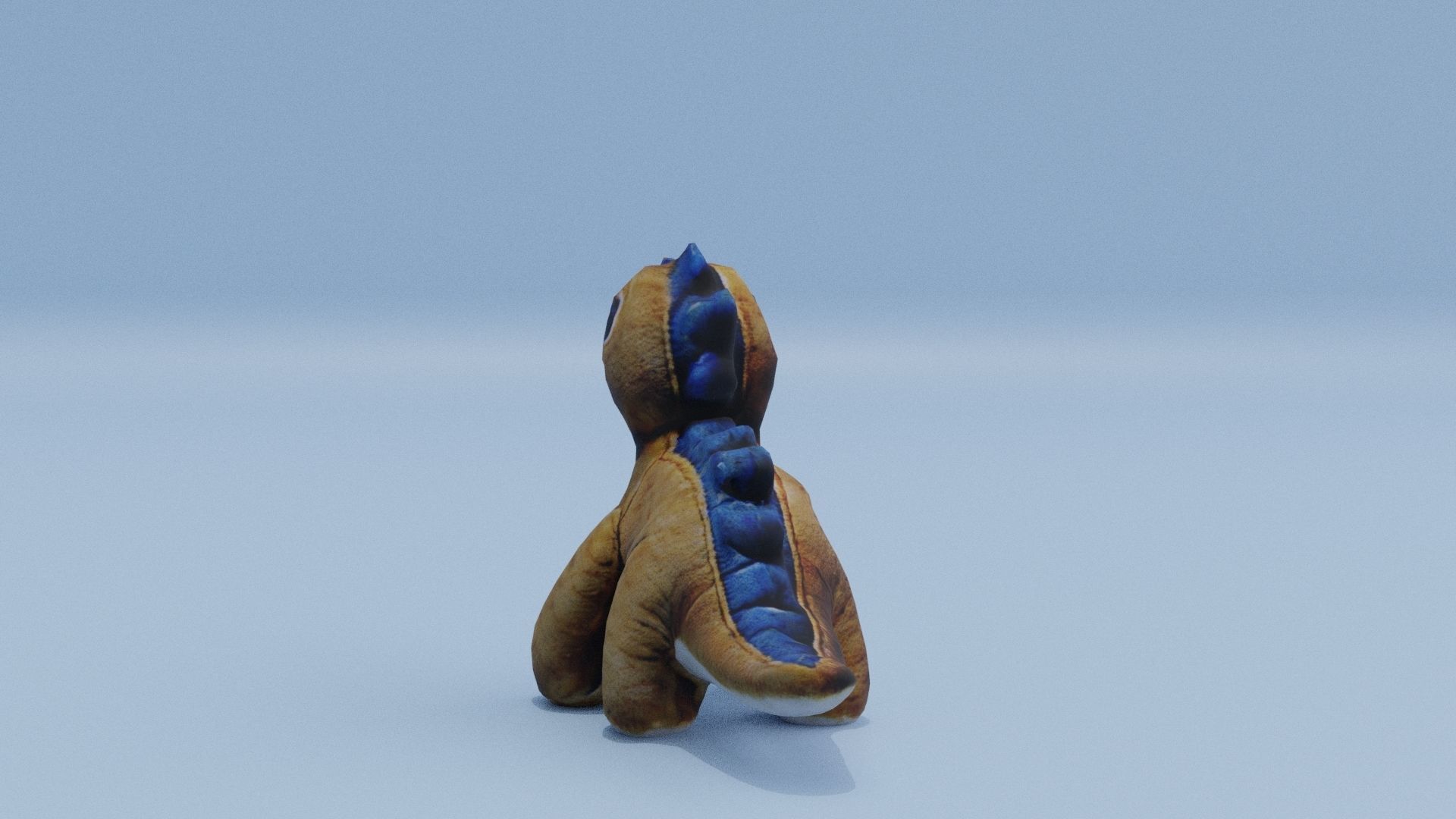 Dinosaur Plush Toy Low-poly 3D model_5