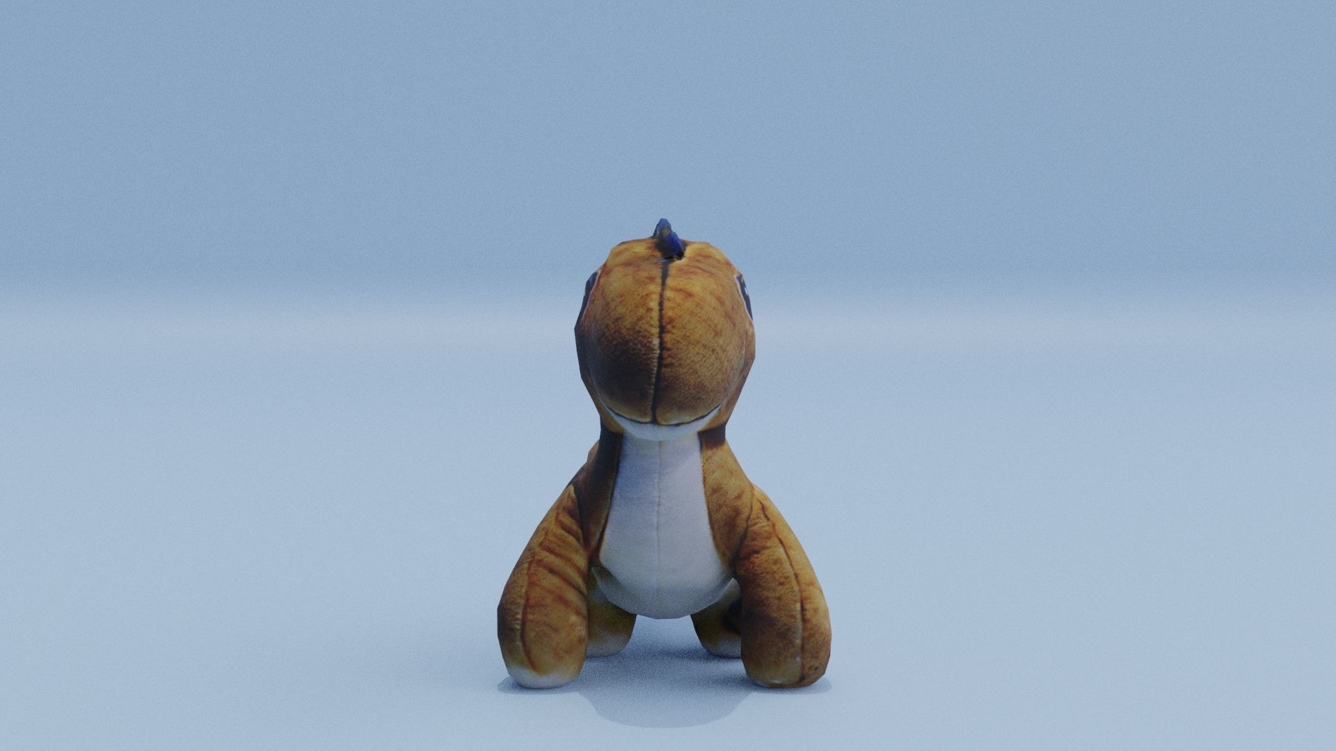 Dinosaur Plush Toy Low-poly 3D model_10