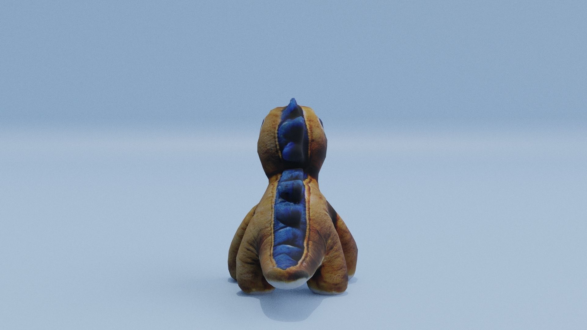 Dinosaur Plush Toy Low-poly 3D model_6