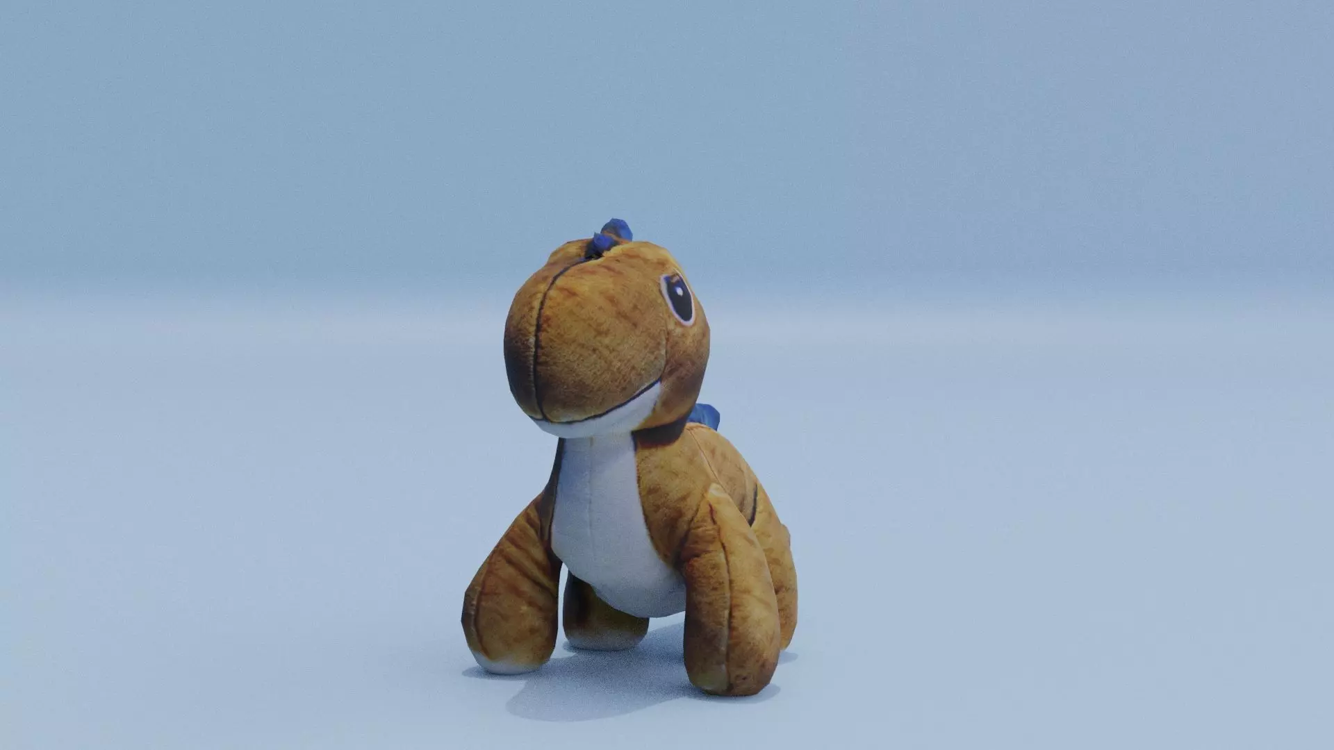 Dinosaur Plush Toy Low-poly 3D model_0