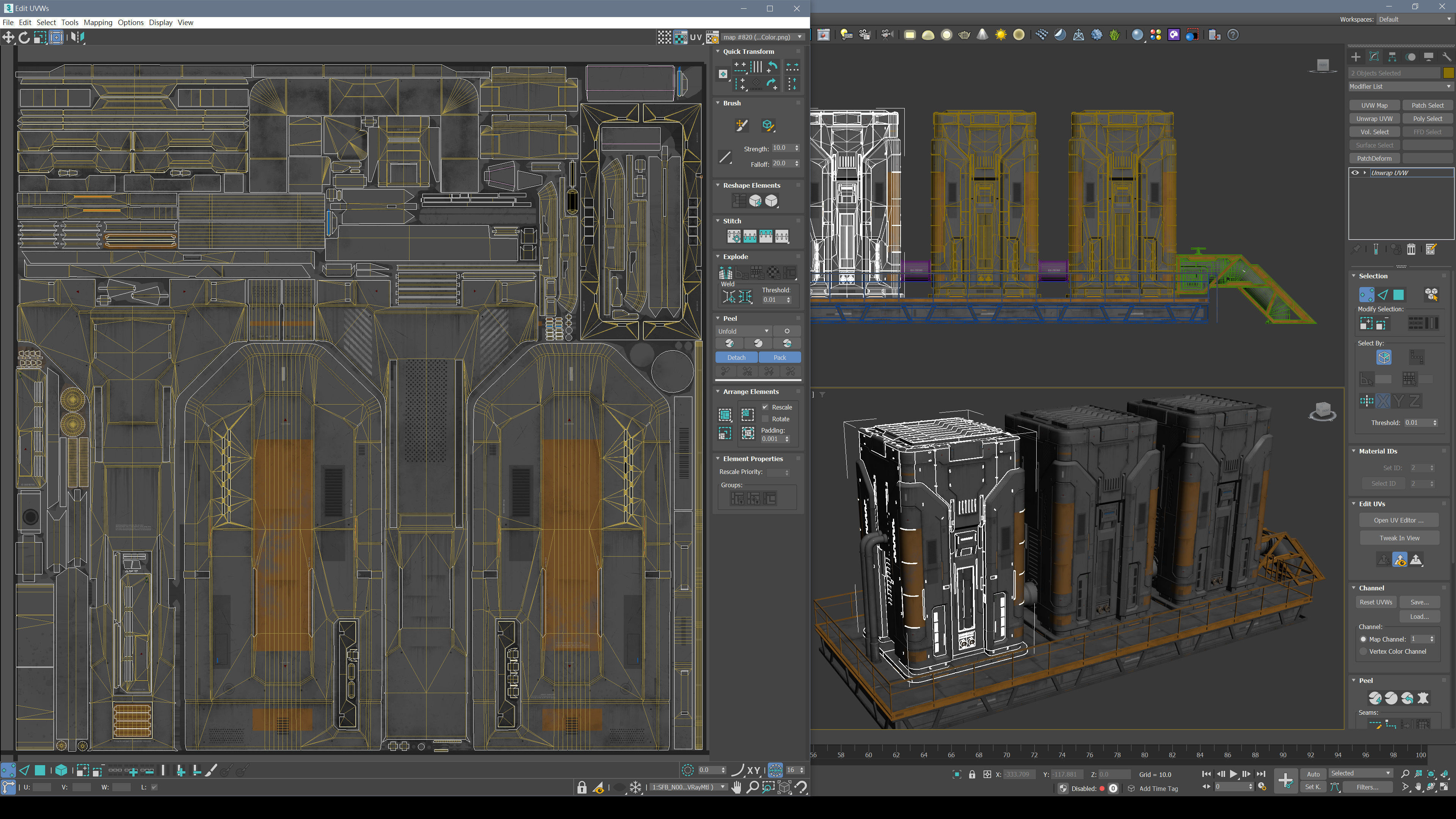 Sci-Fi Building 006 Industry-PBR Low-poly 3D model_4