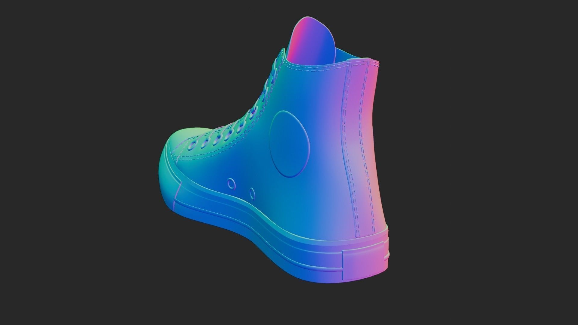 Chuck Taylor All Star Shoes 3D model_9