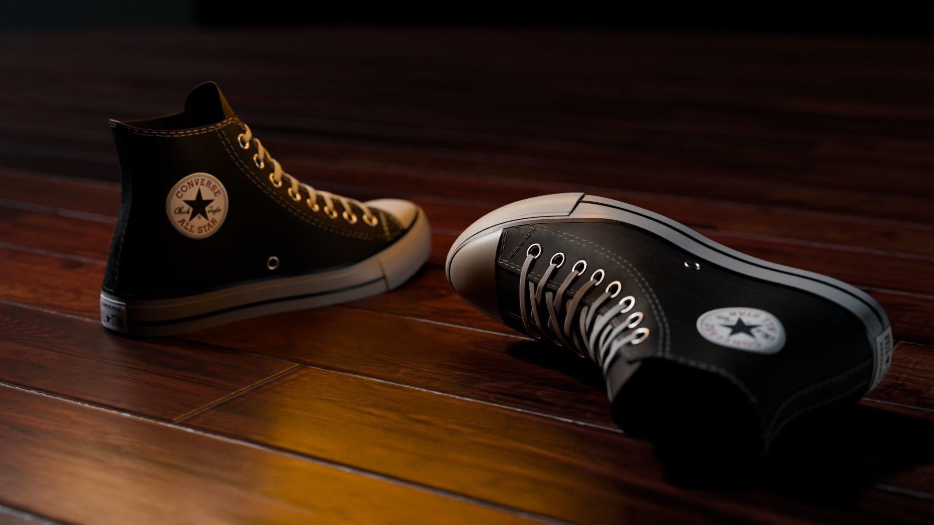 Chuck Taylor All Star Shoes 3D model_6