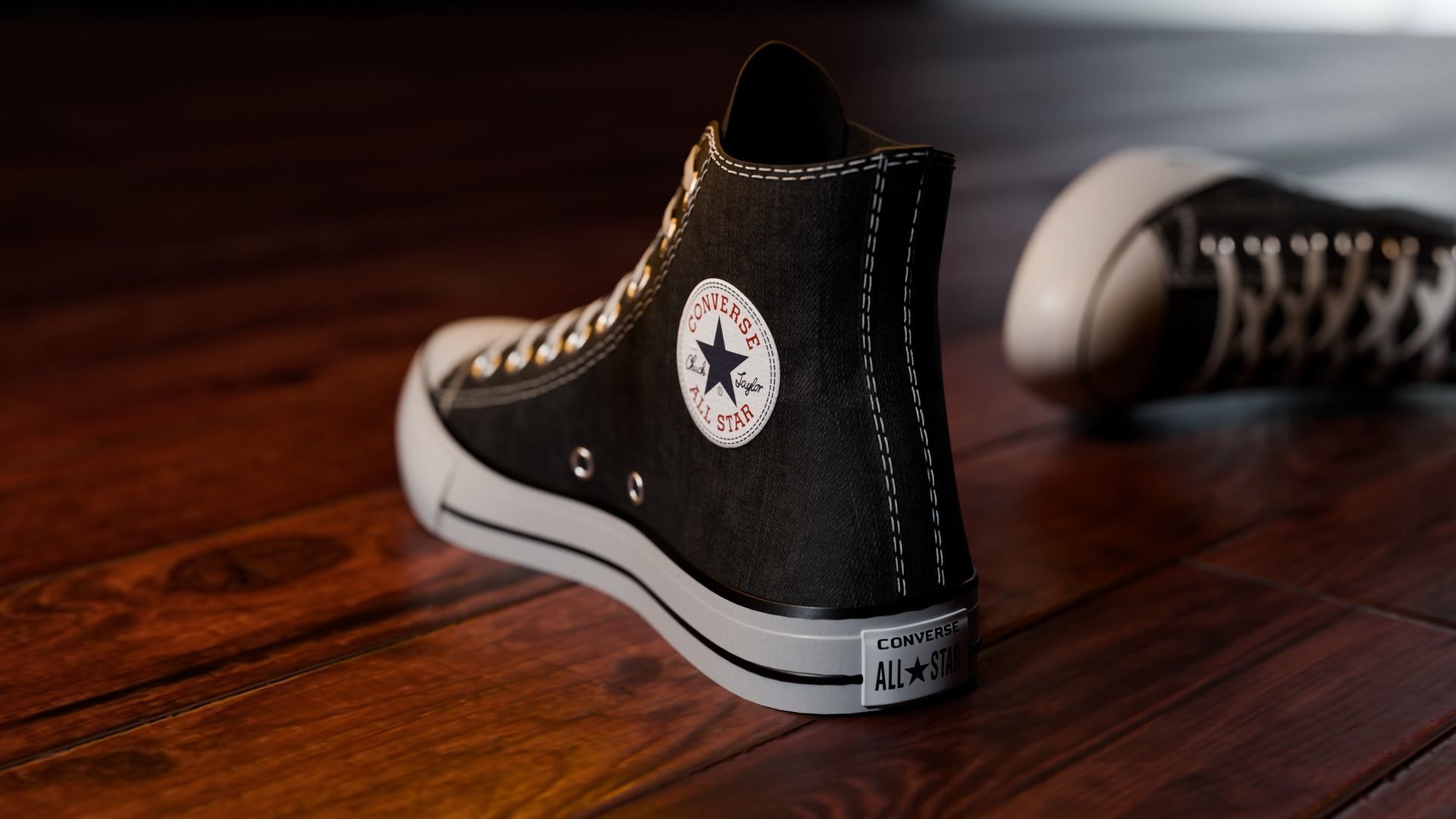 Chuck Taylor All Star Shoes 3D model_3