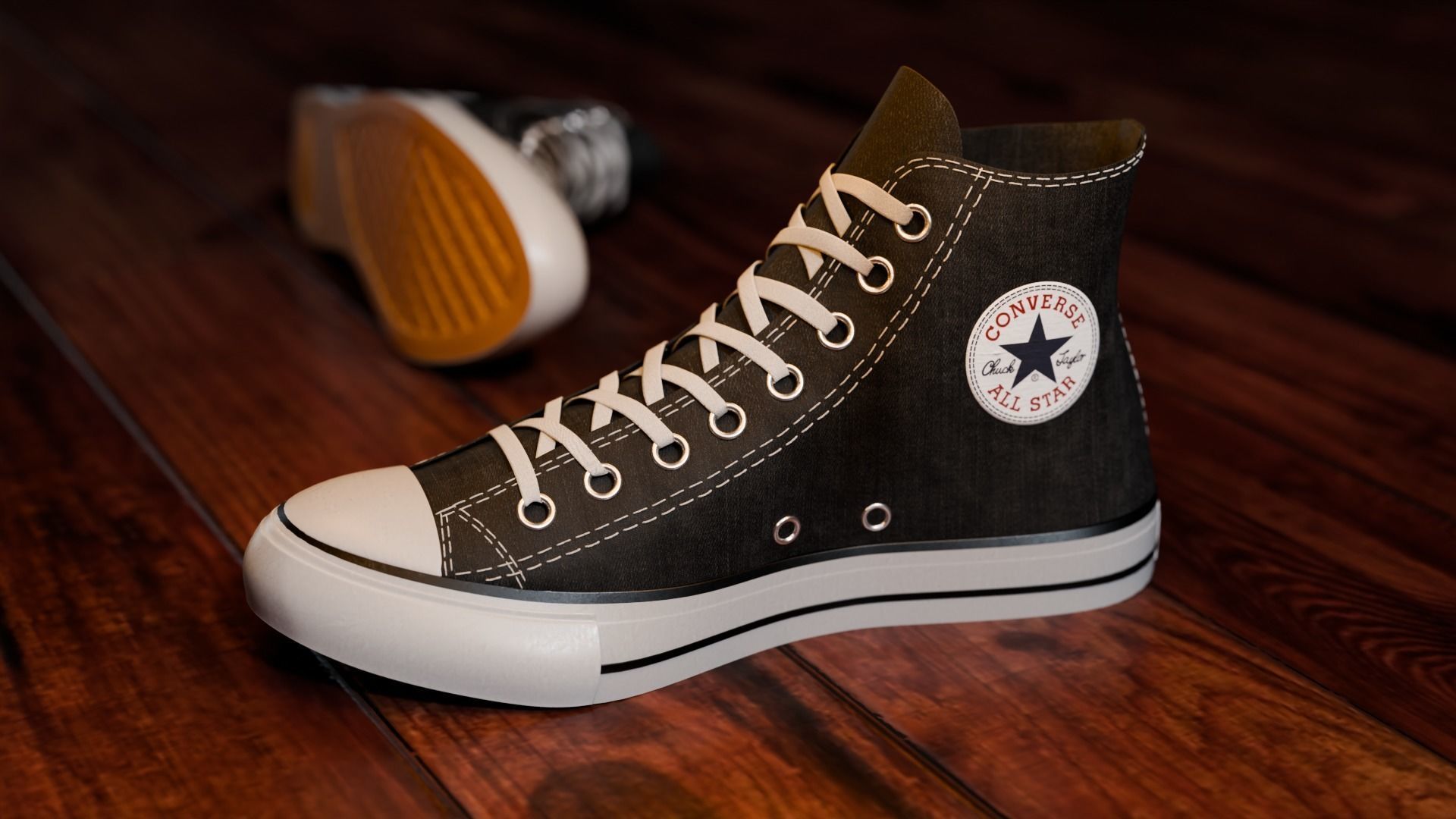 Chuck Taylor All Star Shoes 3D model_1