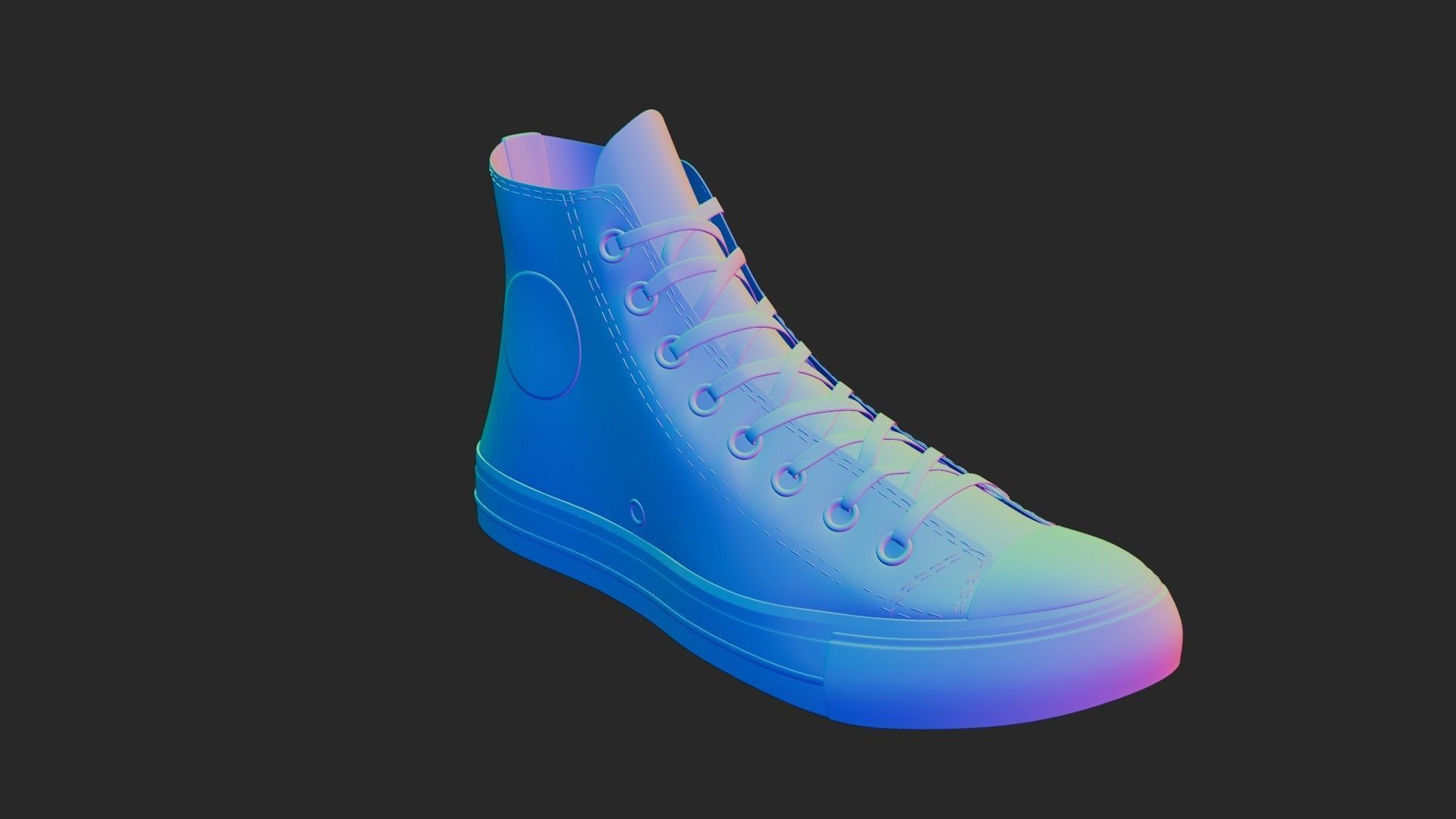 Chuck Taylor All Star Shoes 3D model_8