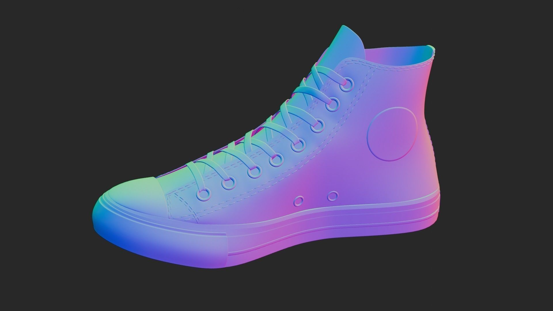 Chuck Taylor All Star Shoes 3D model_7