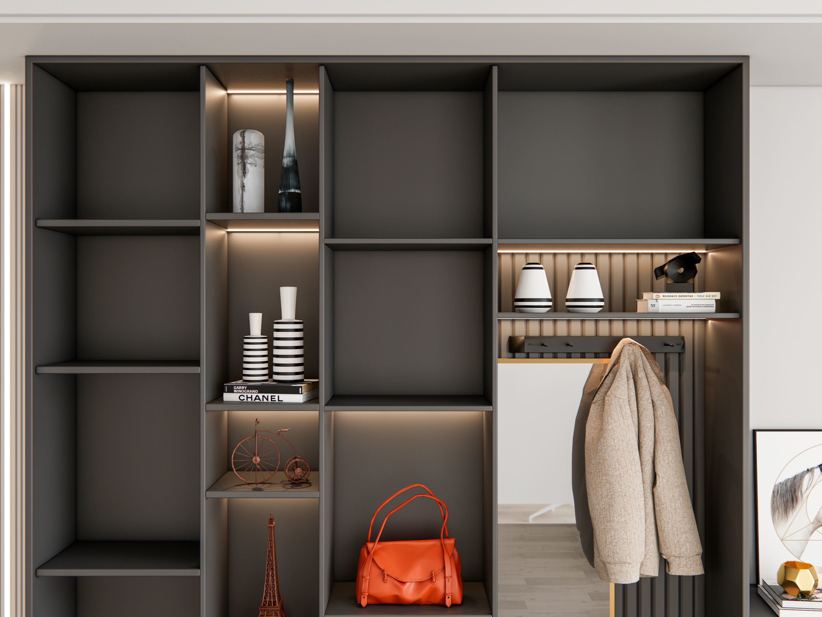 Entryway hallway entrance hall corridor furniture 16 3D model_9