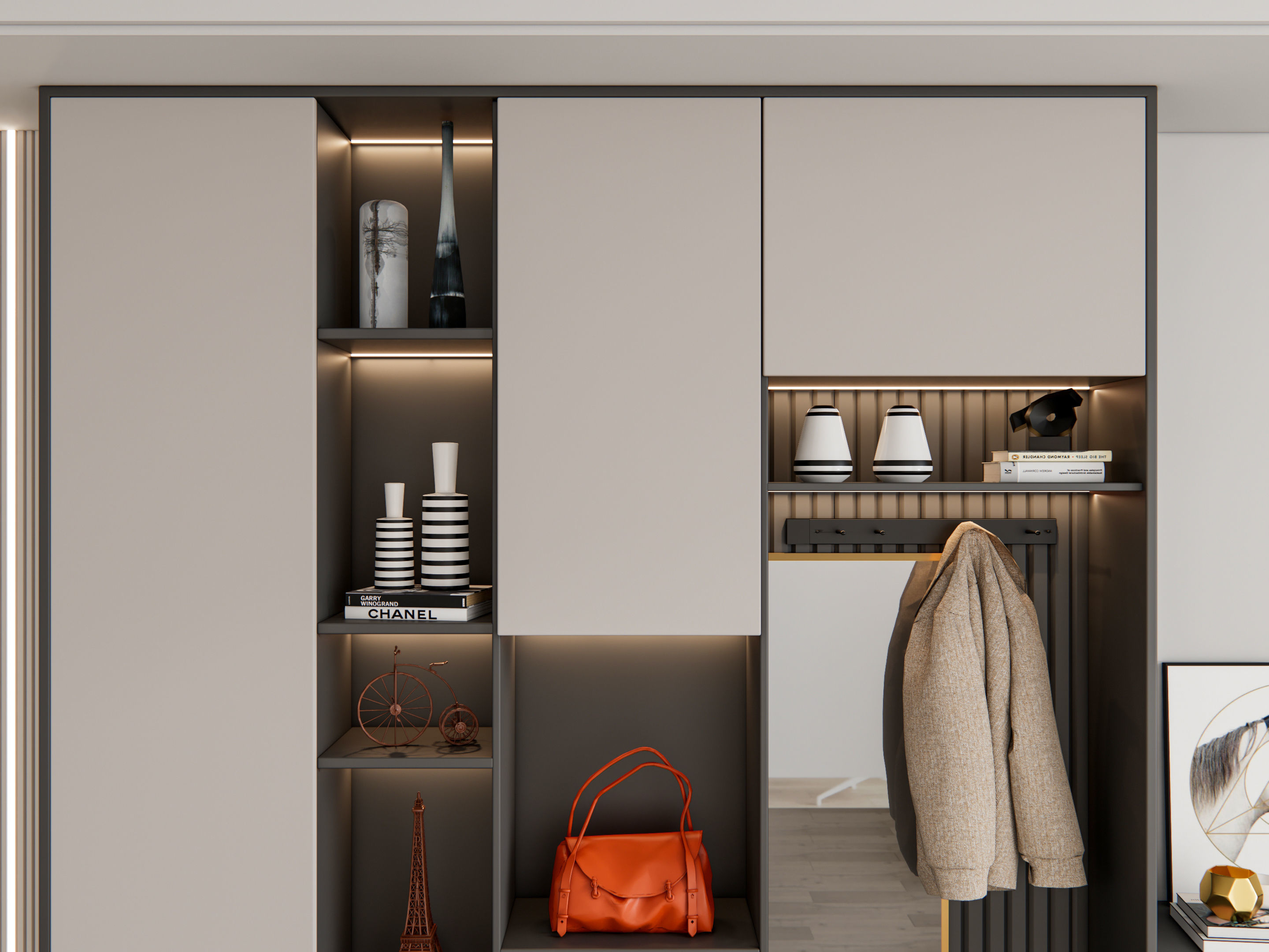 Entryway hallway entrance hall corridor furniture 16 3D model_2