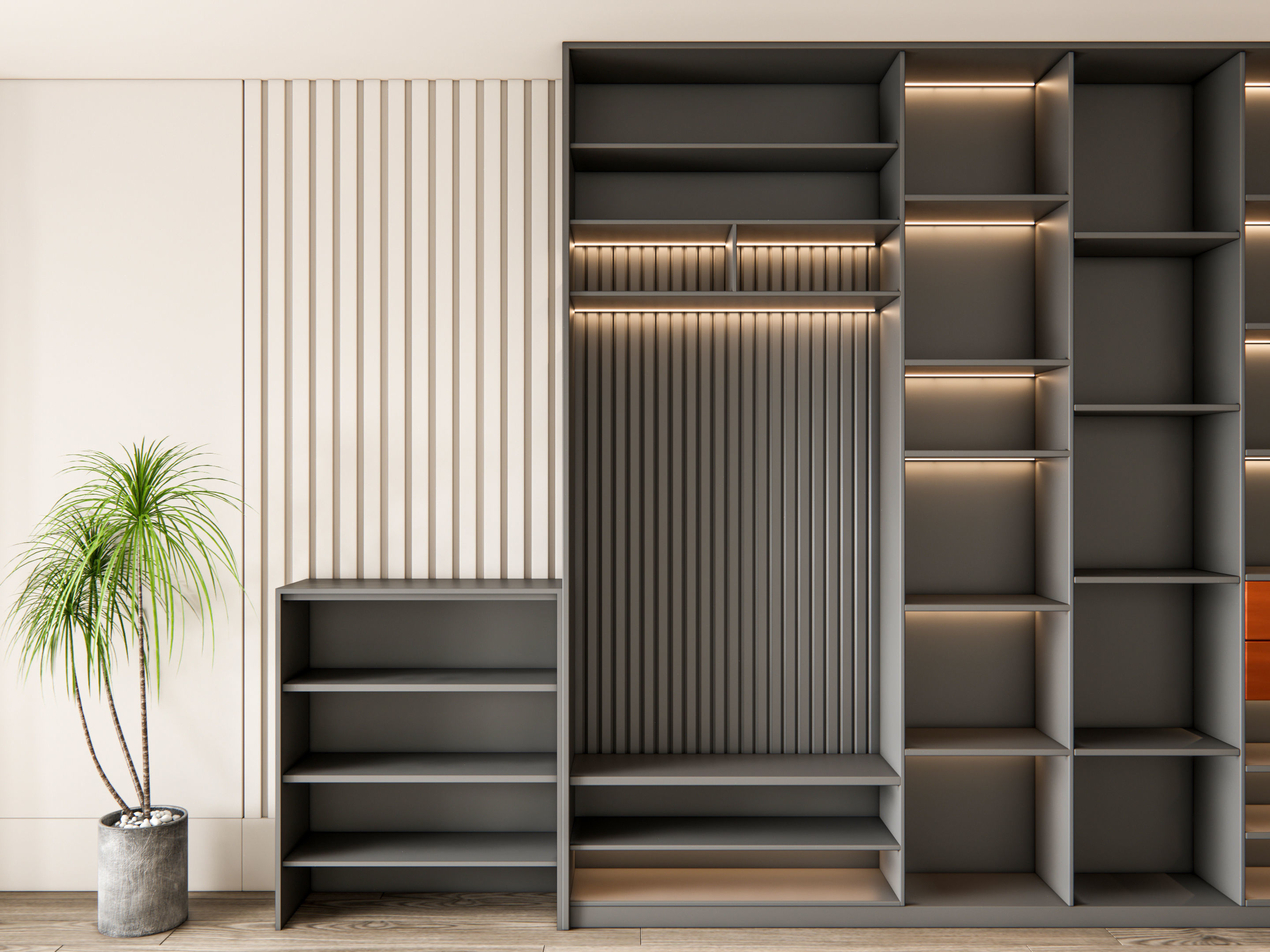 Entryway hallway entrance hall corridor furniture 17 3D model_13