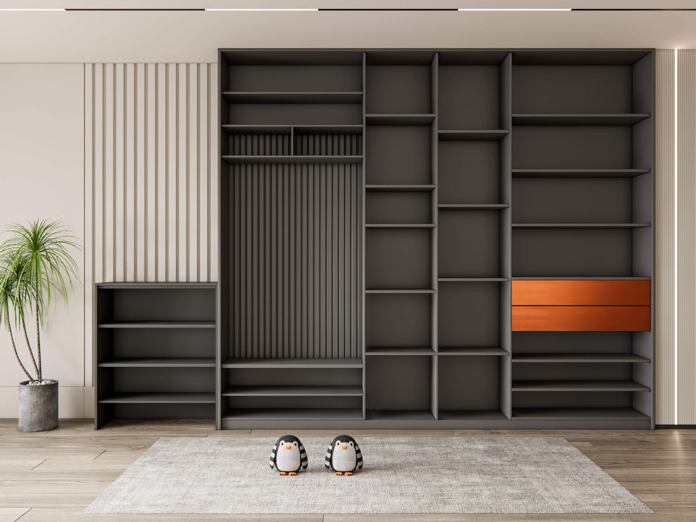 Entryway hallway entrance hall corridor furniture 17 3D model_6