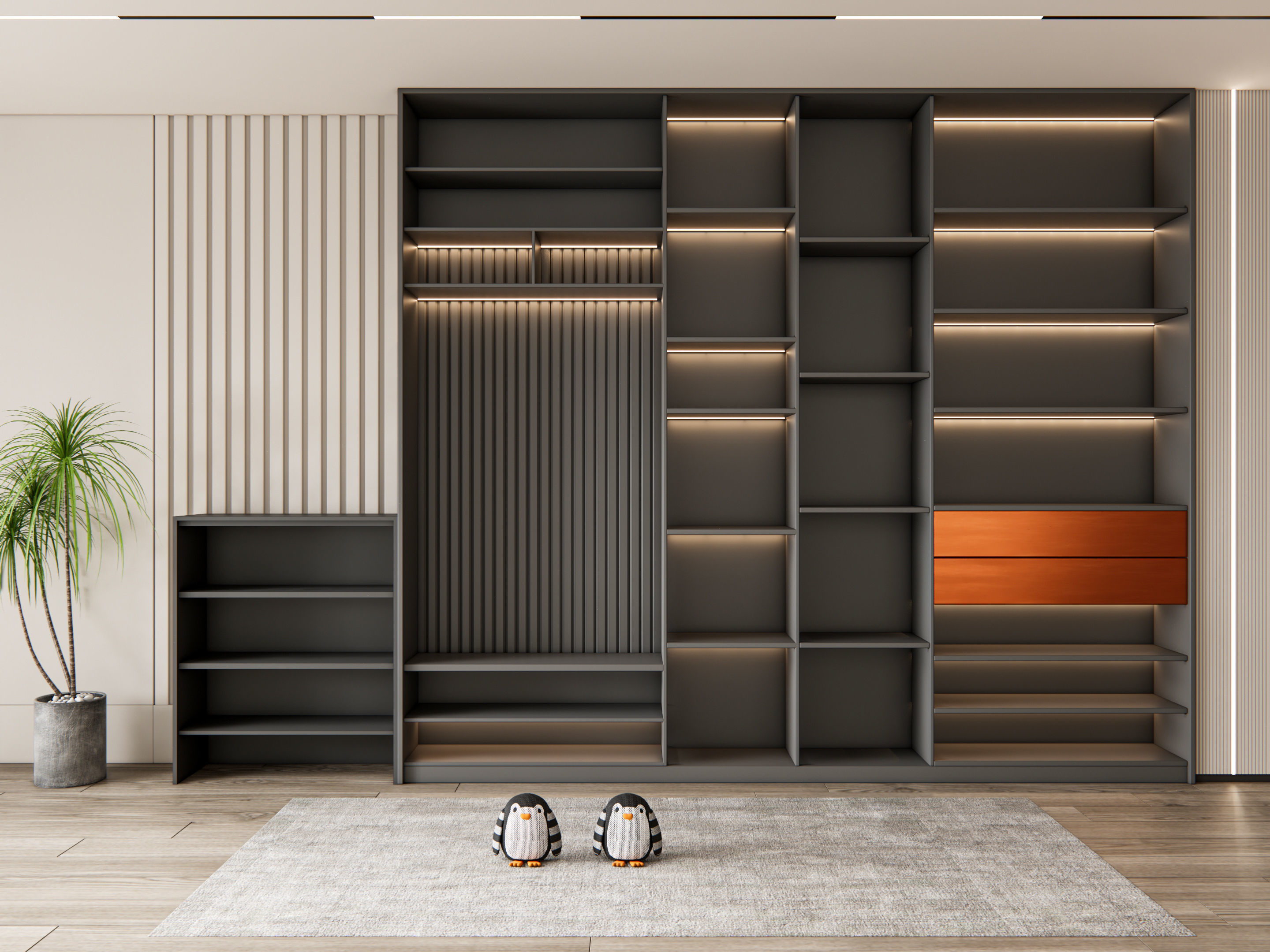 Entryway hallway entrance hall corridor furniture 17 3D model_5