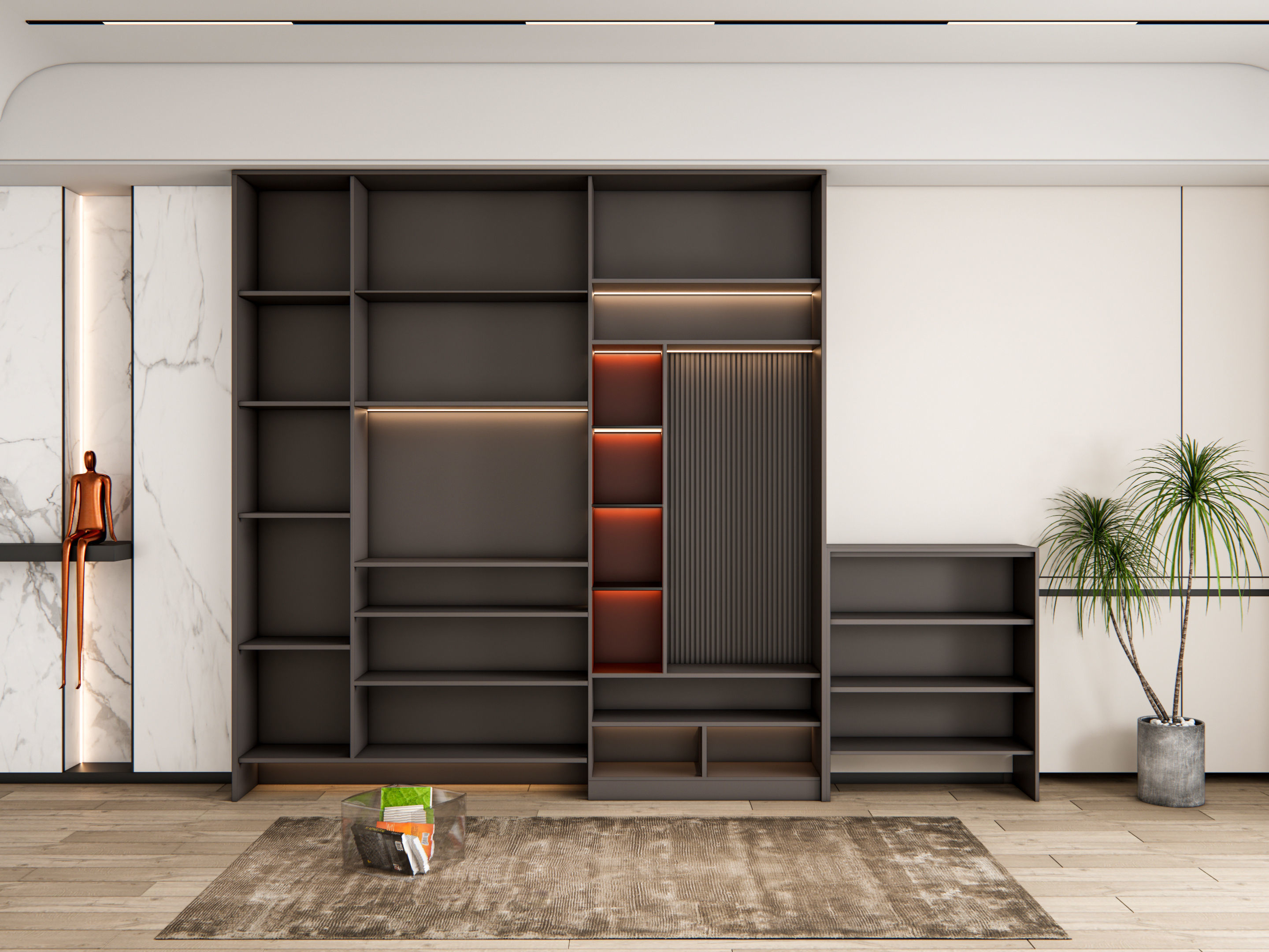 Entryway hallway entrance hall corridor furniture 18 3D model_14