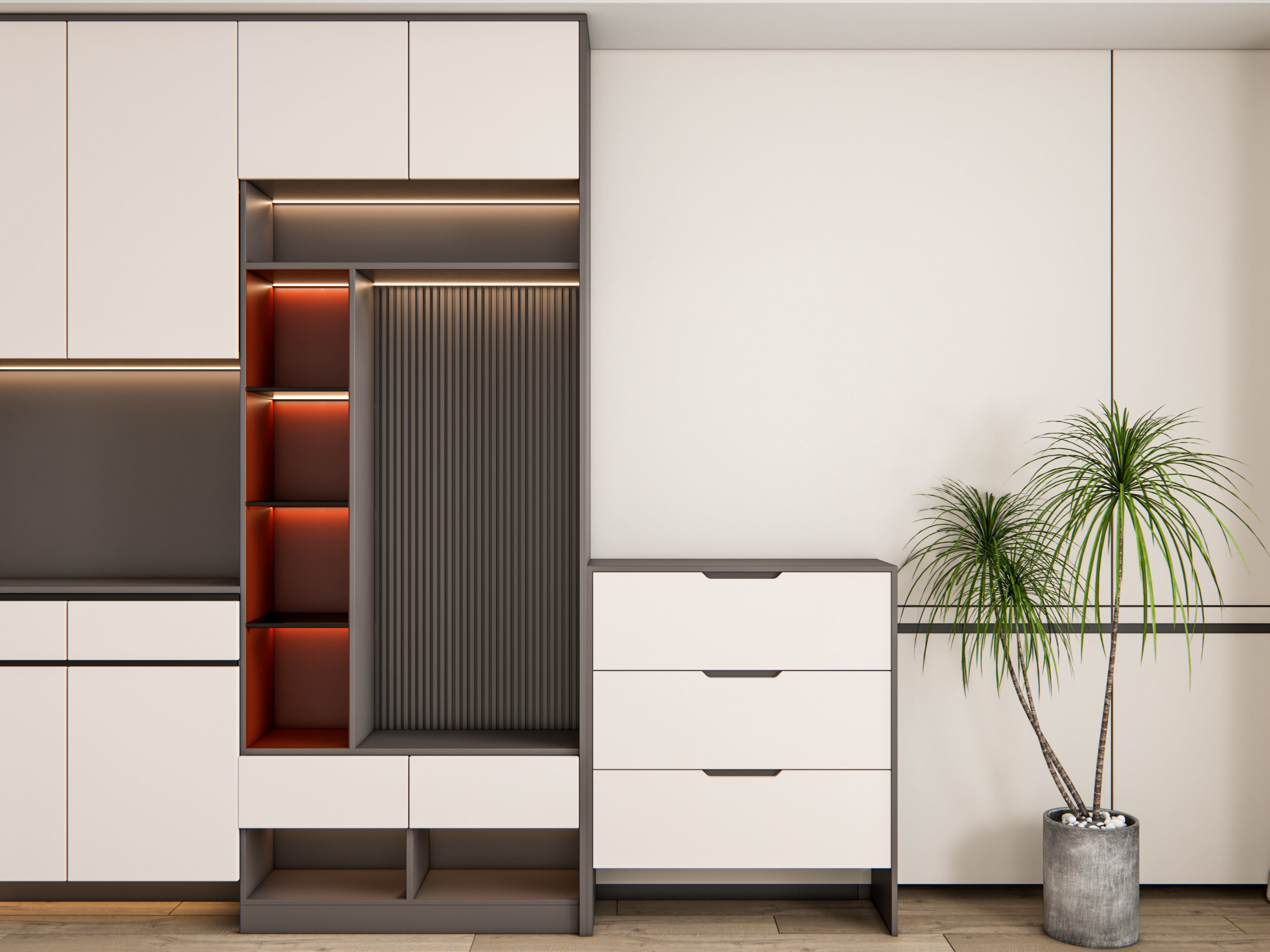 Entryway hallway entrance hall corridor furniture 18 3D model_10