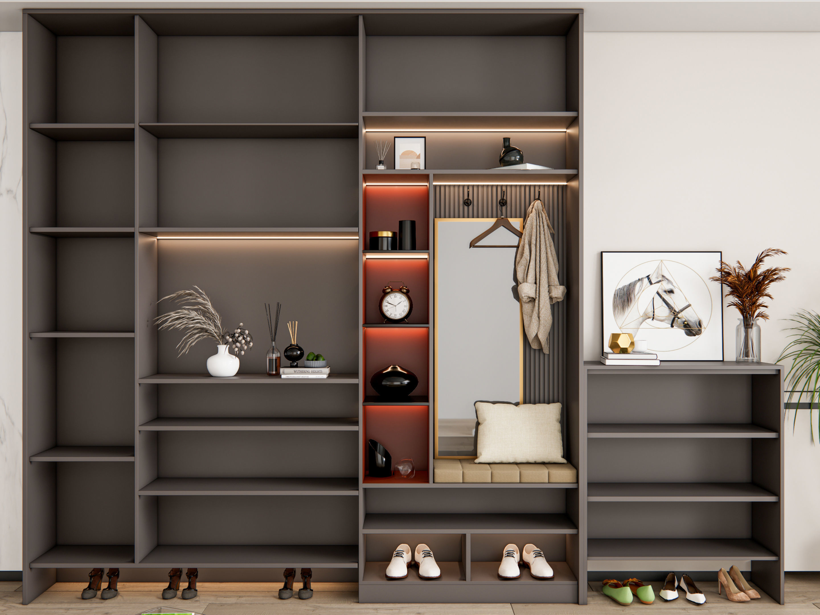 Entryway hallway entrance hall corridor furniture 18 3D model_3