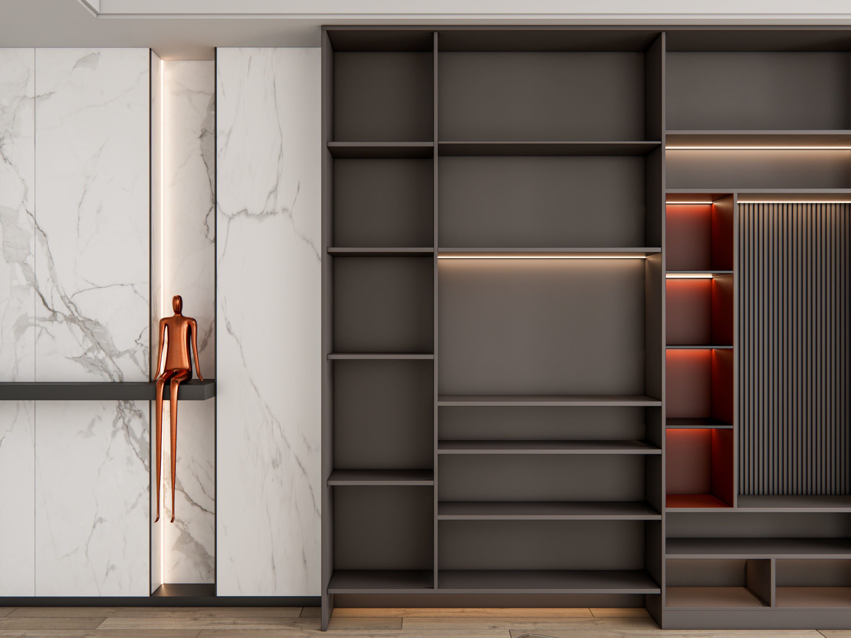 Entryway hallway entrance hall corridor furniture 18 3D model_17