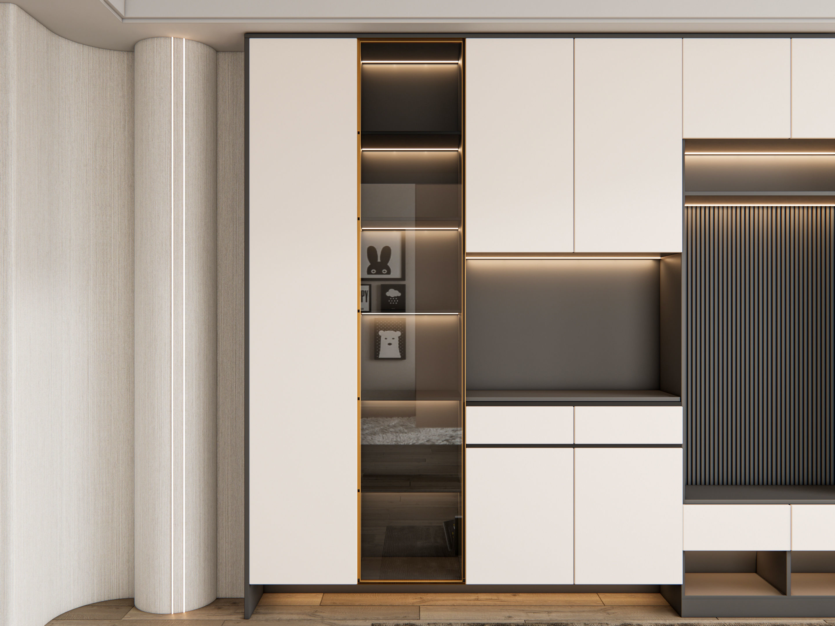 Entryway hallway entrance hall corridor furniture 19 3D model_7