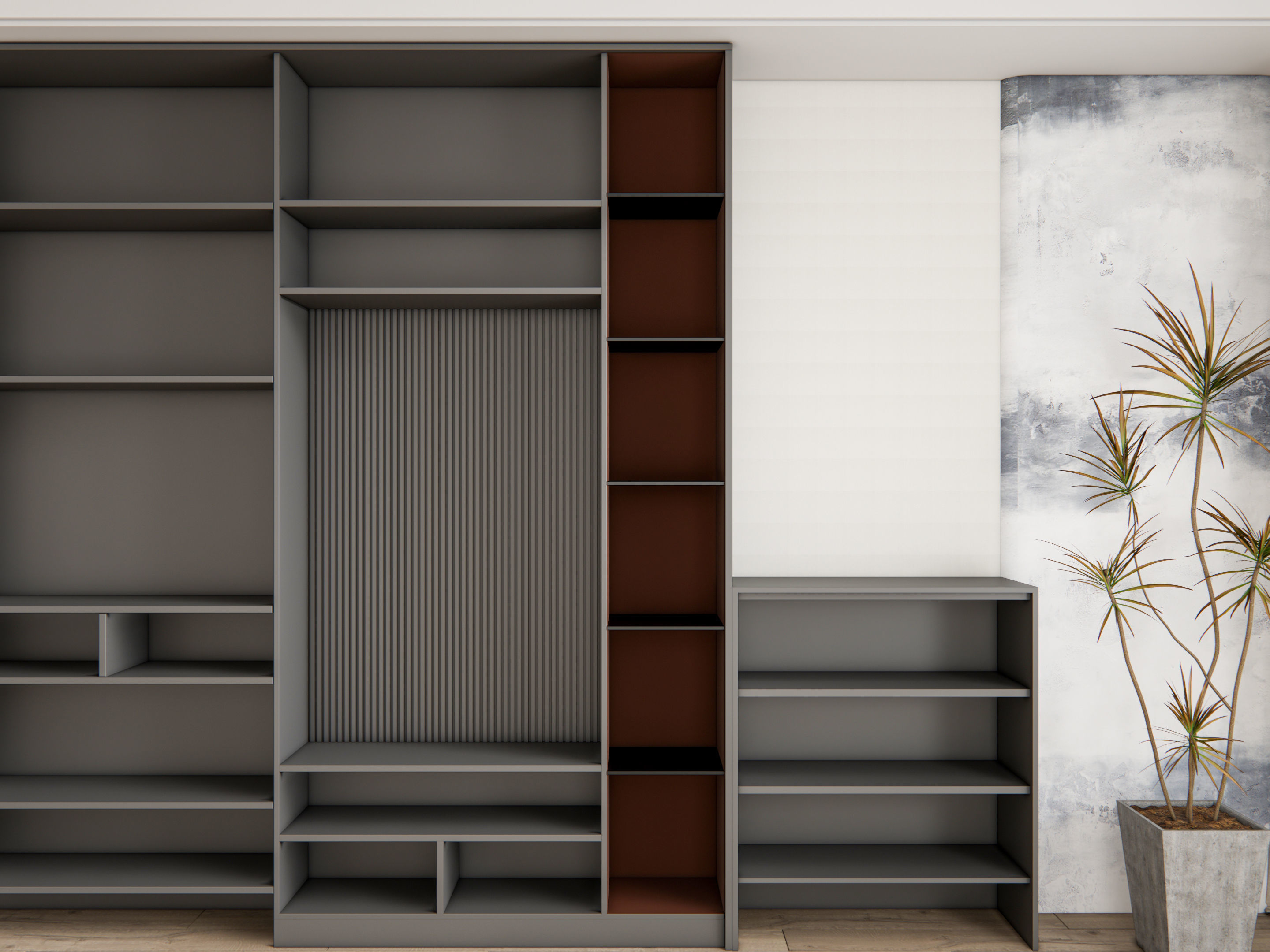 Entryway hallway entrance hall corridor furniture 19 3D model_6