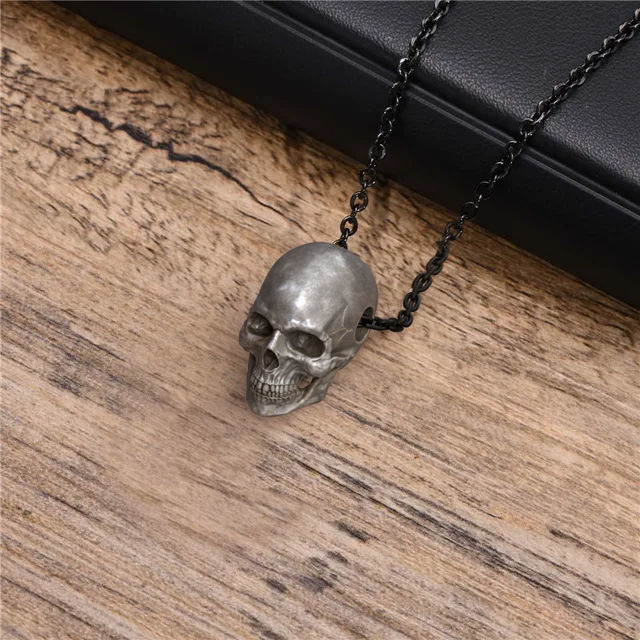 Skull Pendant 3D print model_7