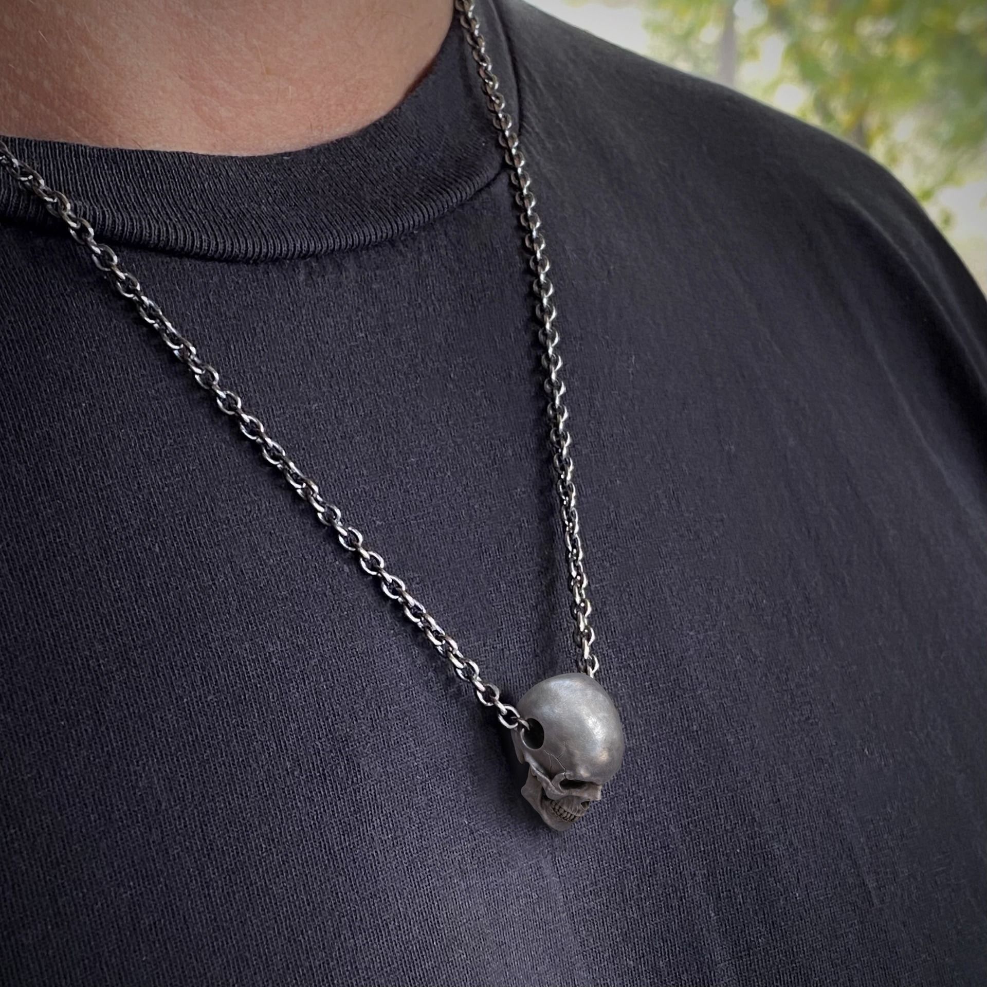 Skull Pendant 3D print model_6