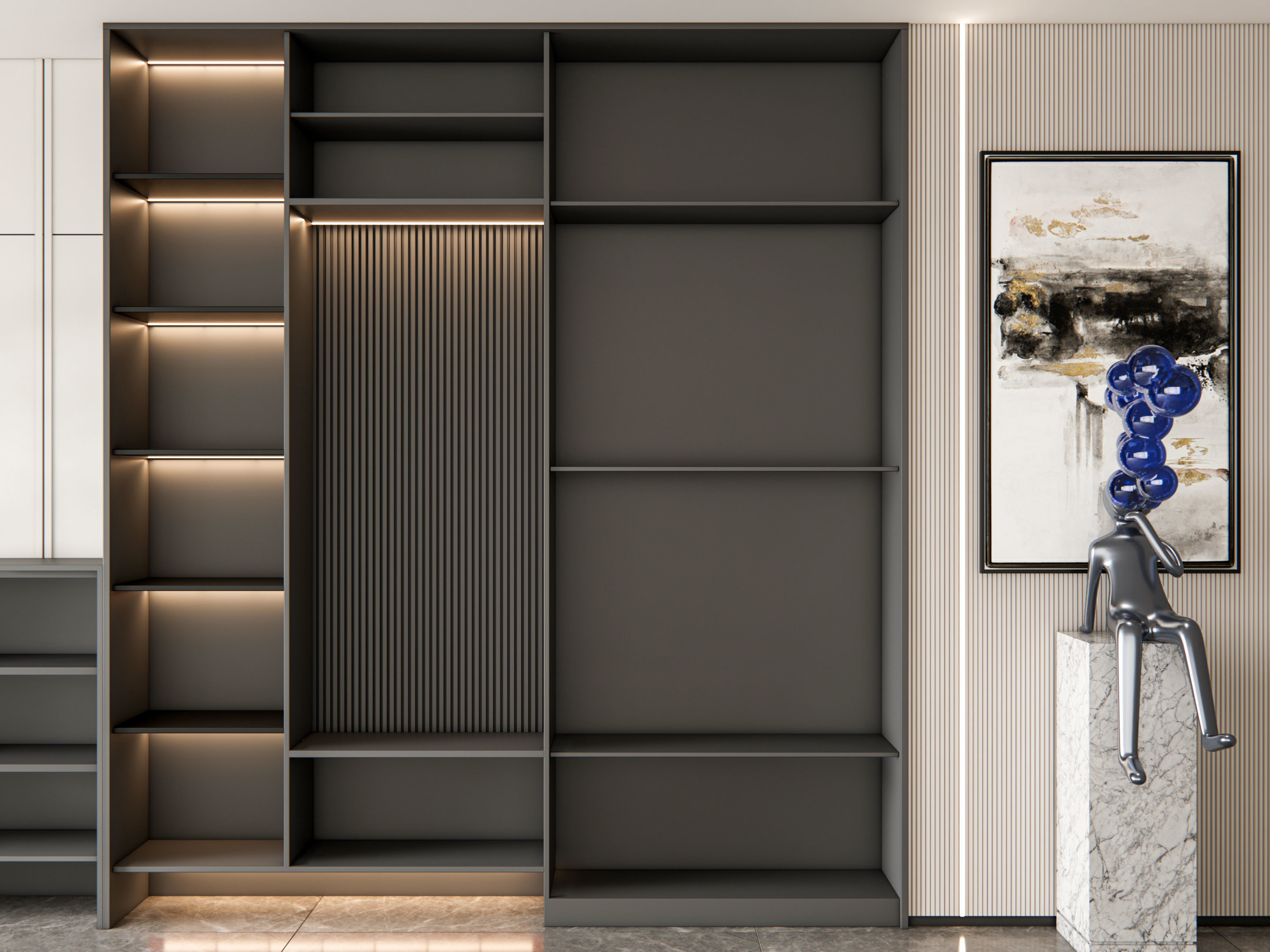 Entryway hallway entrance hall corridor furniture 20 3D model_5