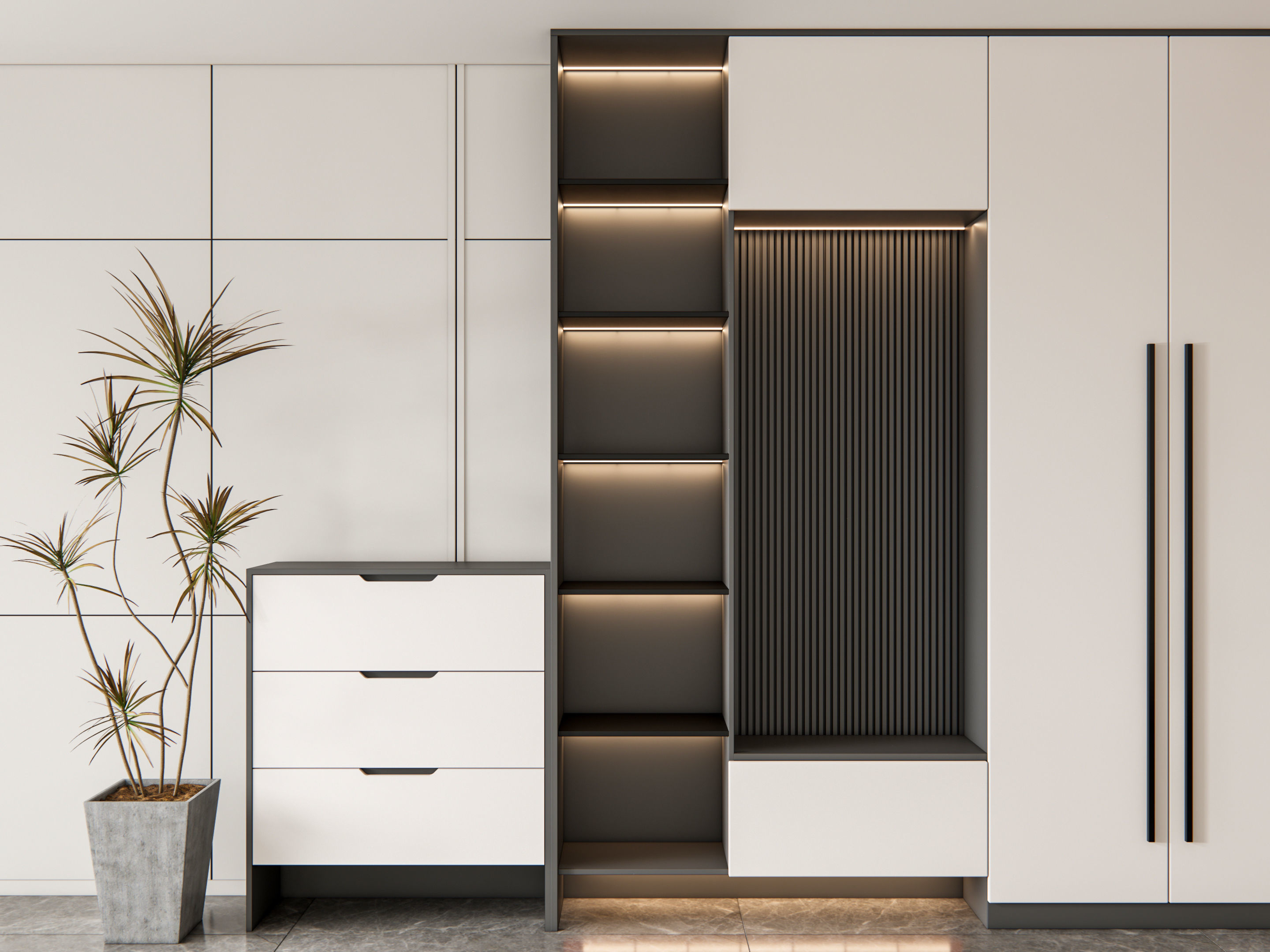 Entryway hallway entrance hall corridor furniture 20 3D model_18