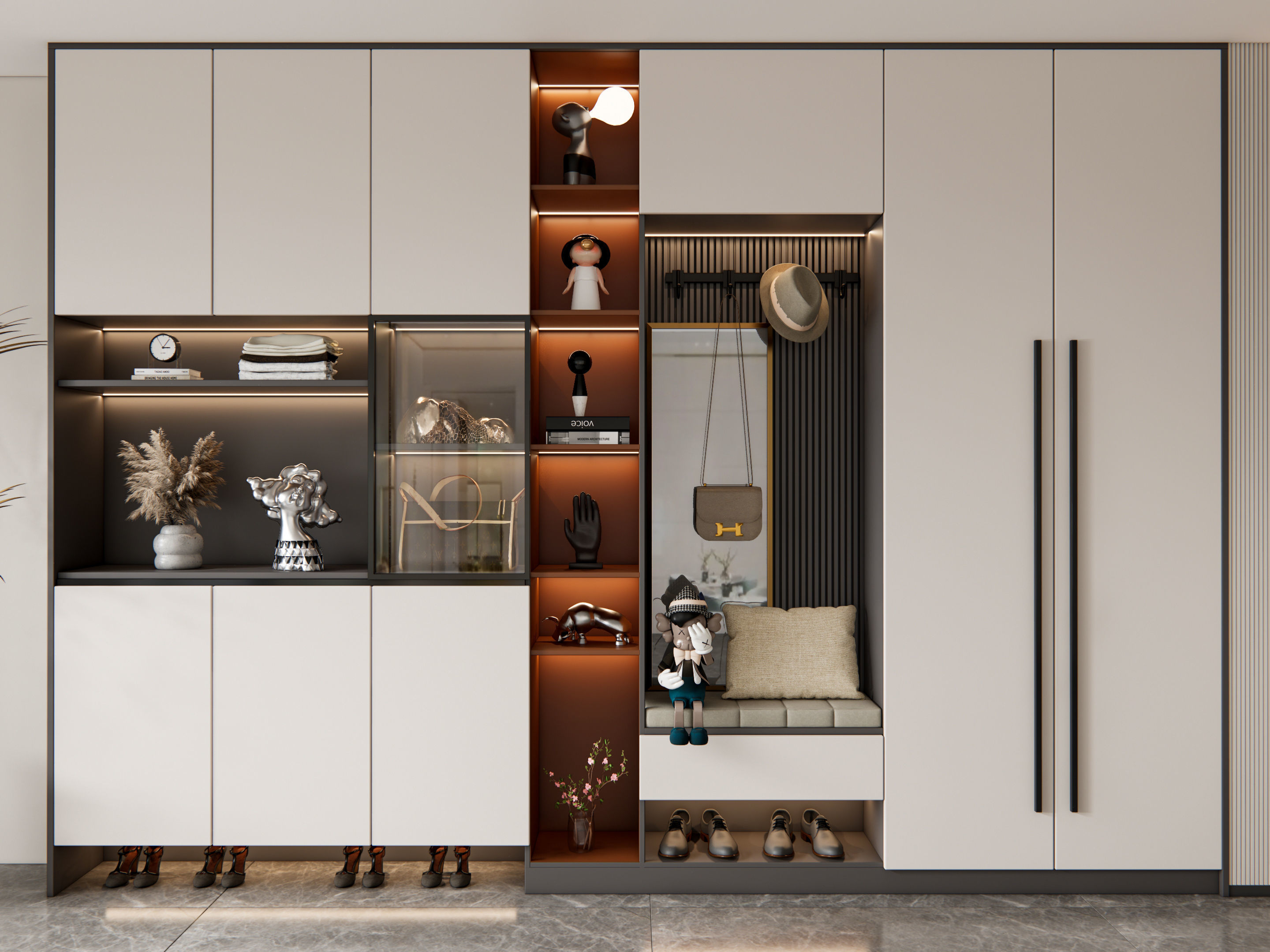 Entryway hallway entrance hall corridor furniture 21 3D model_15