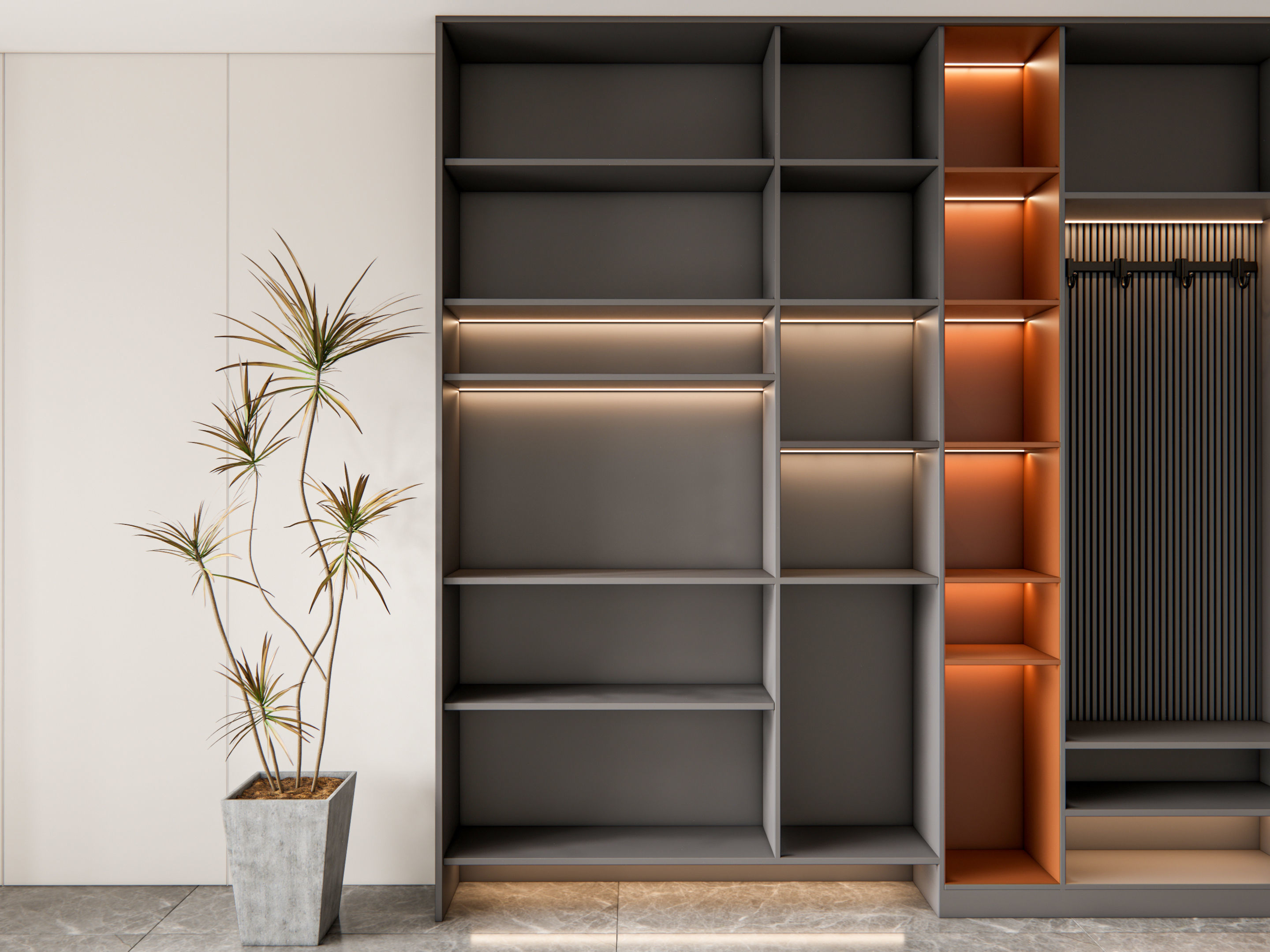 Entryway hallway entrance hall corridor furniture 21 3D model_8