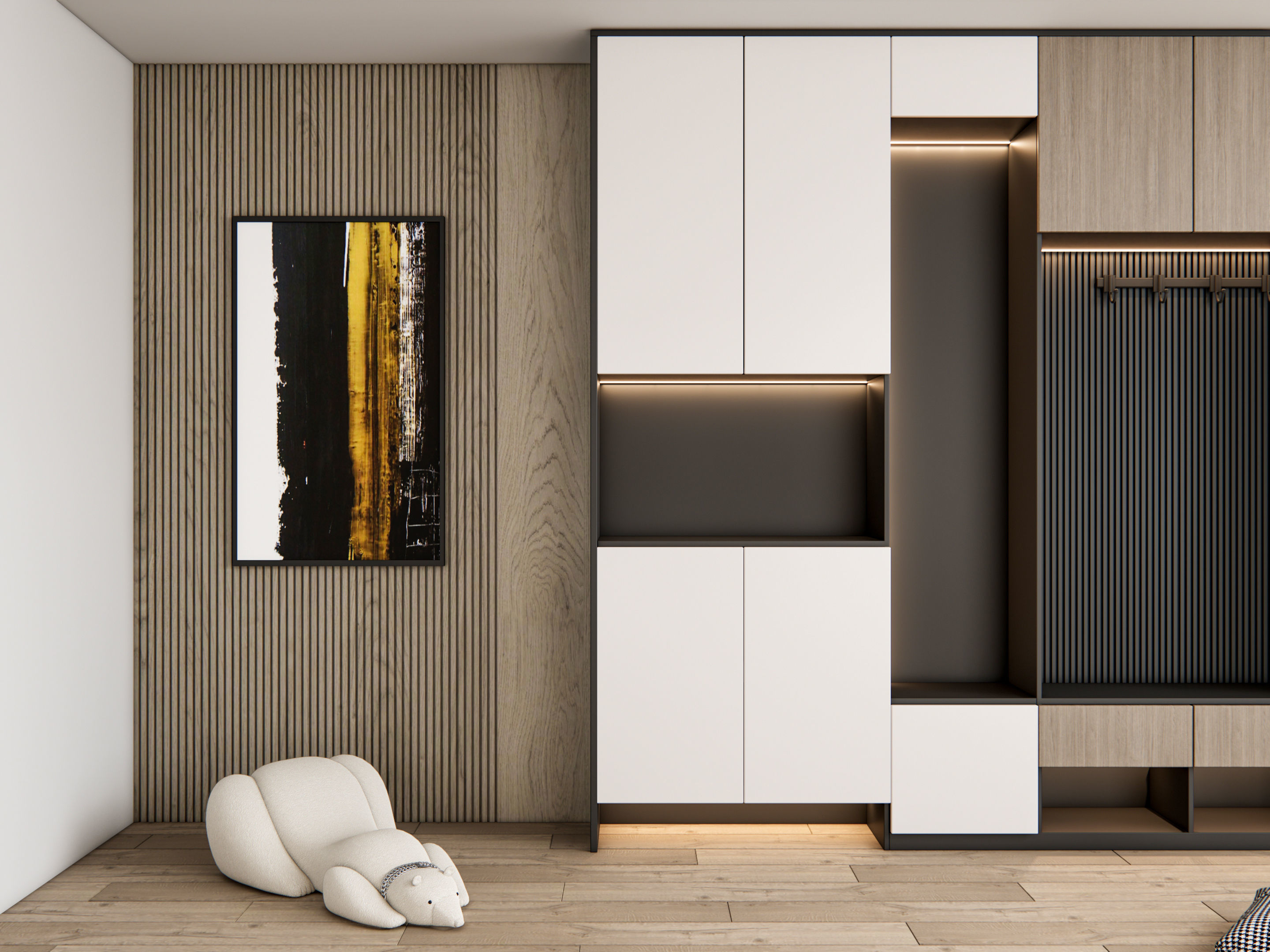 Entryway hallway entrance hall corridor furniture 22 3D model_10