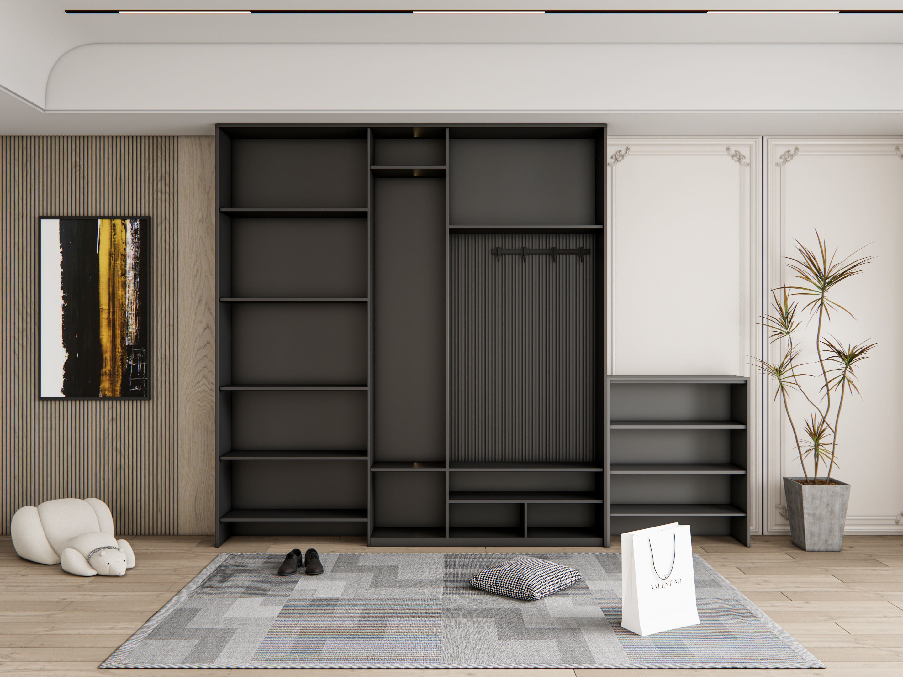 Entryway hallway entrance hall corridor furniture 22 3D model_3