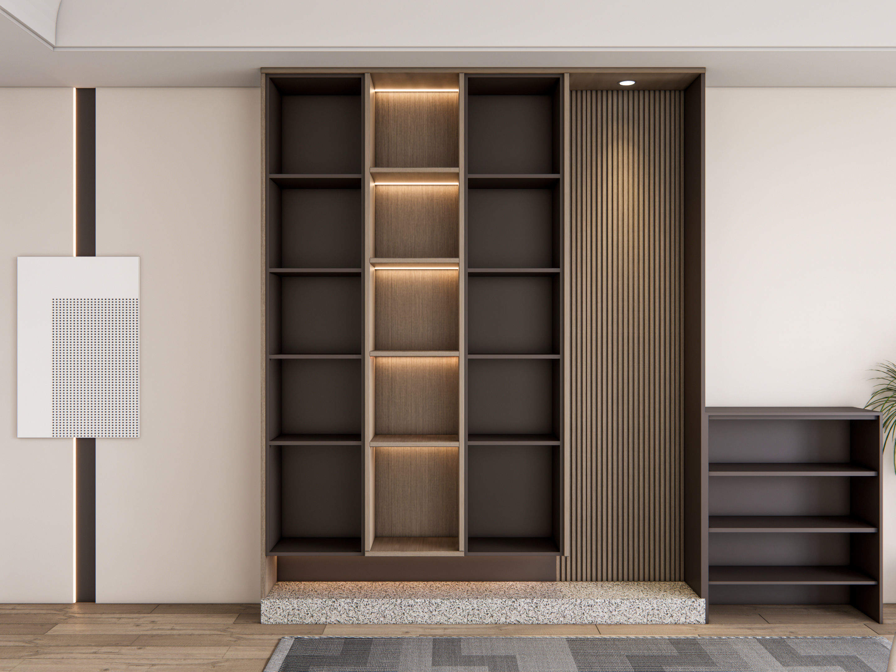 Entryway hallway entrance hall corridor furniture 23 3D model_11