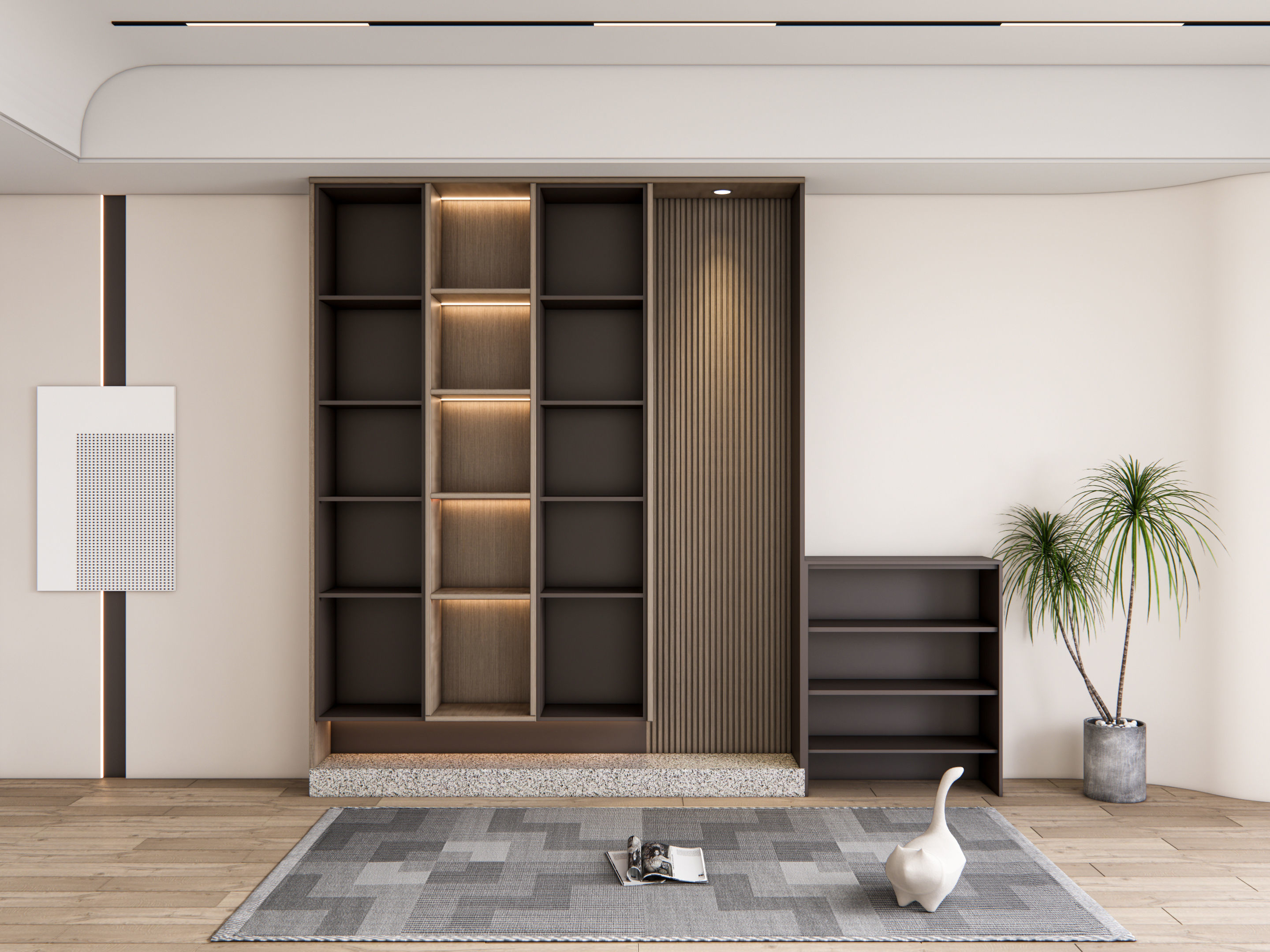 Entryway hallway entrance hall corridor furniture 23 3D model_3