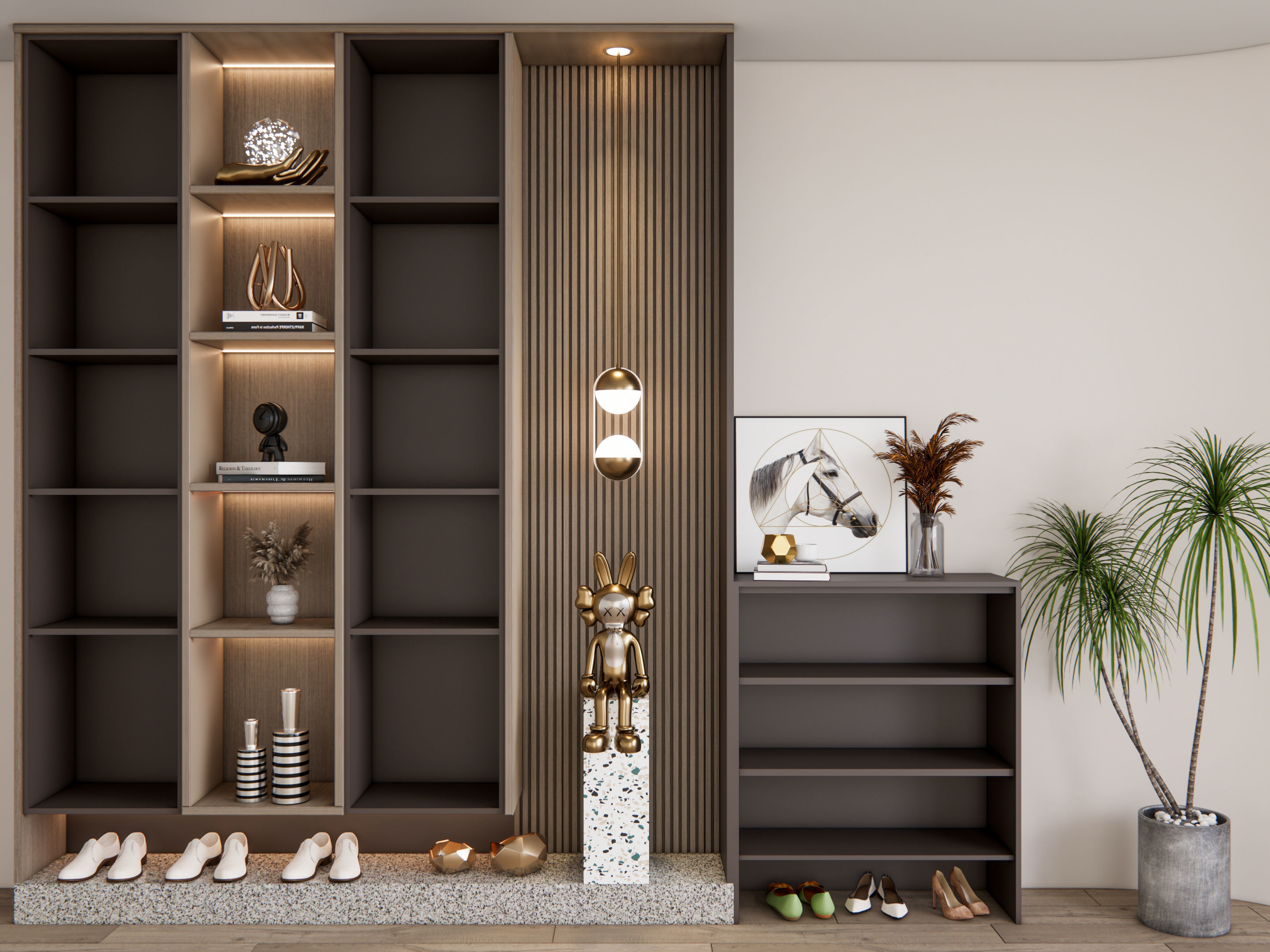 Entryway hallway entrance hall corridor furniture 23 3D model_4