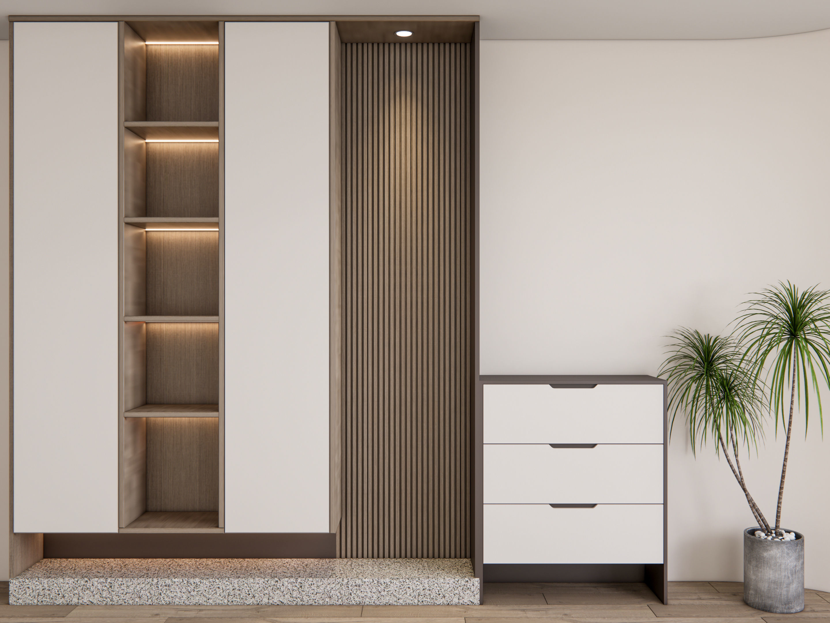 Entryway hallway entrance hall corridor furniture 23 3D model_13