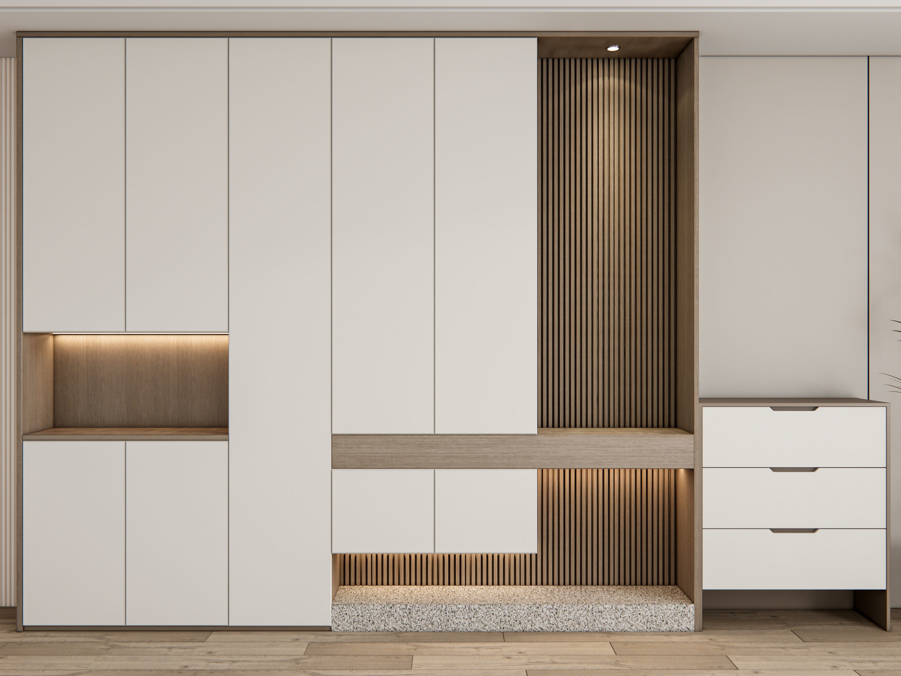 Entryway hallway entrance hall corridor furniture 24 3D model_7