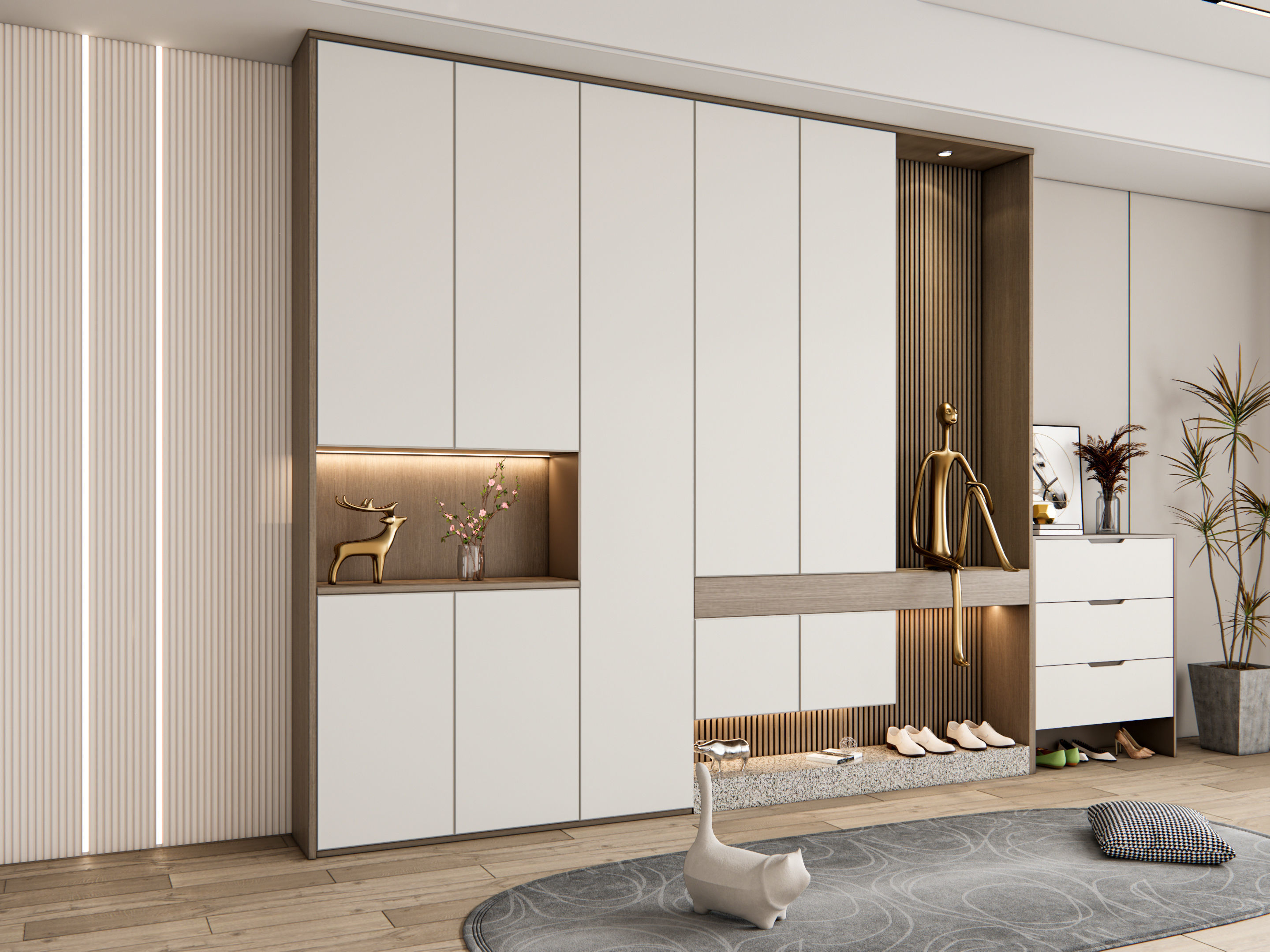 Entryway hallway entrance hall corridor furniture 24 3D model_17