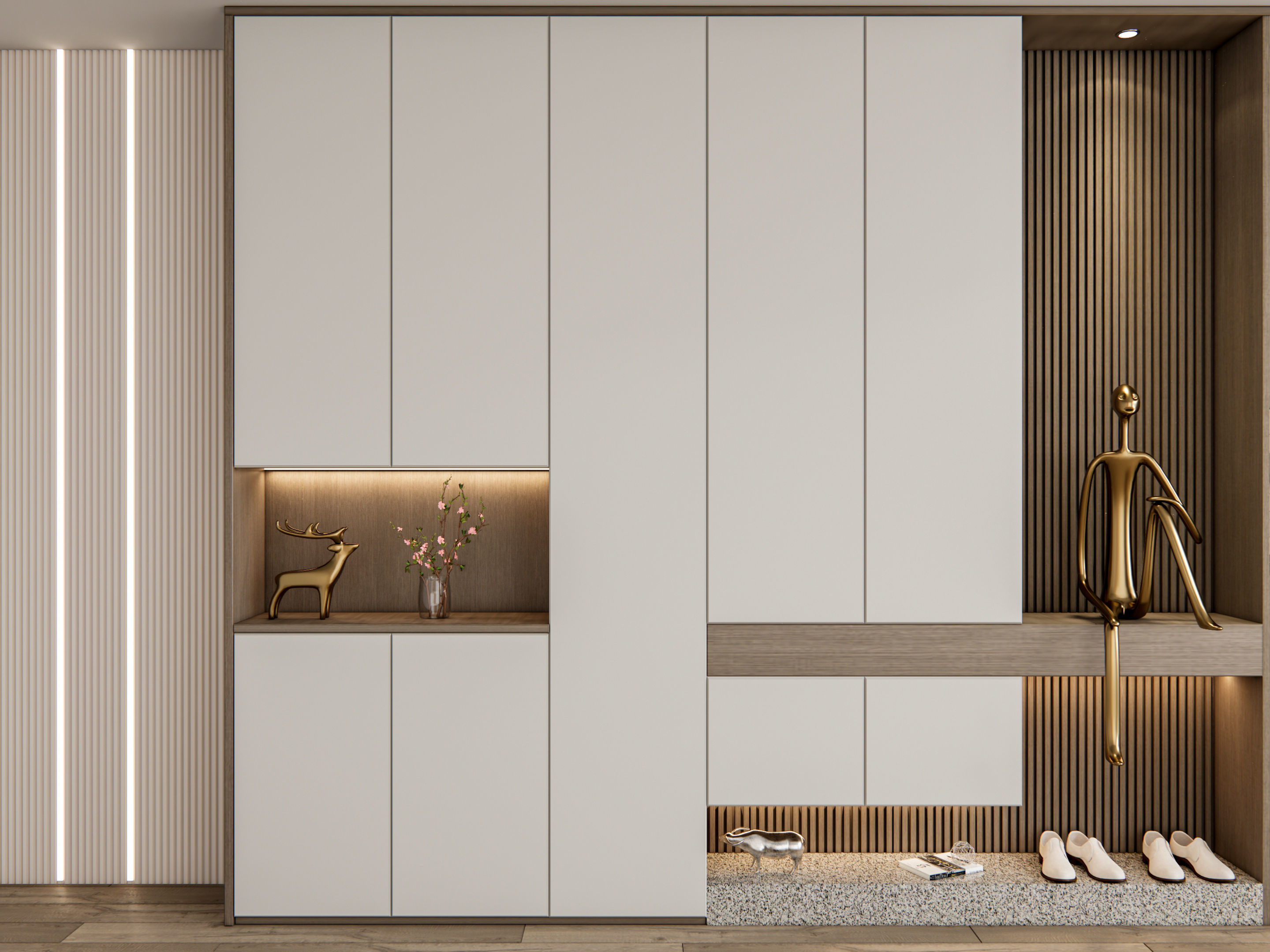 Entryway hallway entrance hall corridor furniture 24 3D model_13