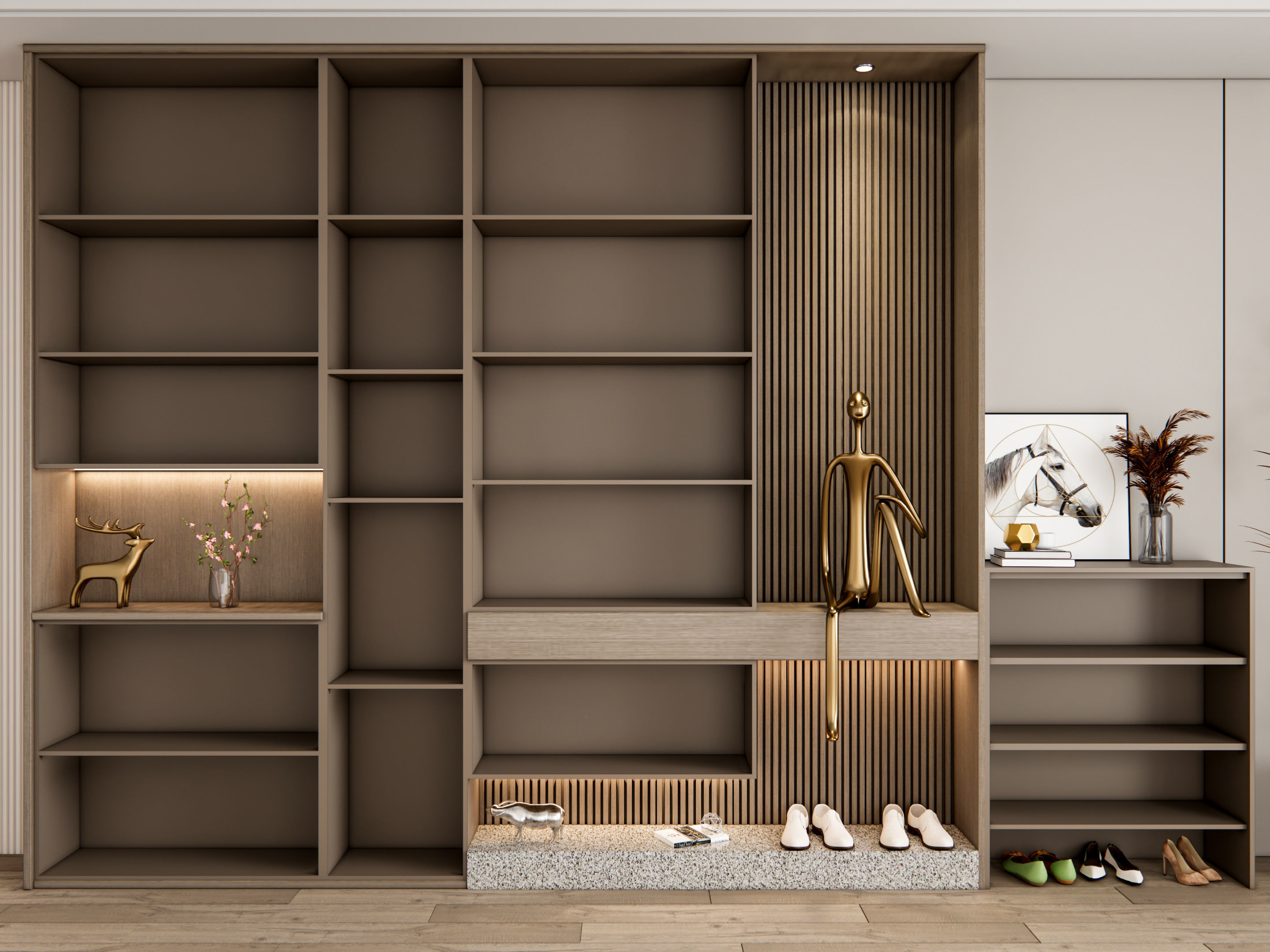 Entryway hallway entrance hall corridor furniture 24 3D model_11