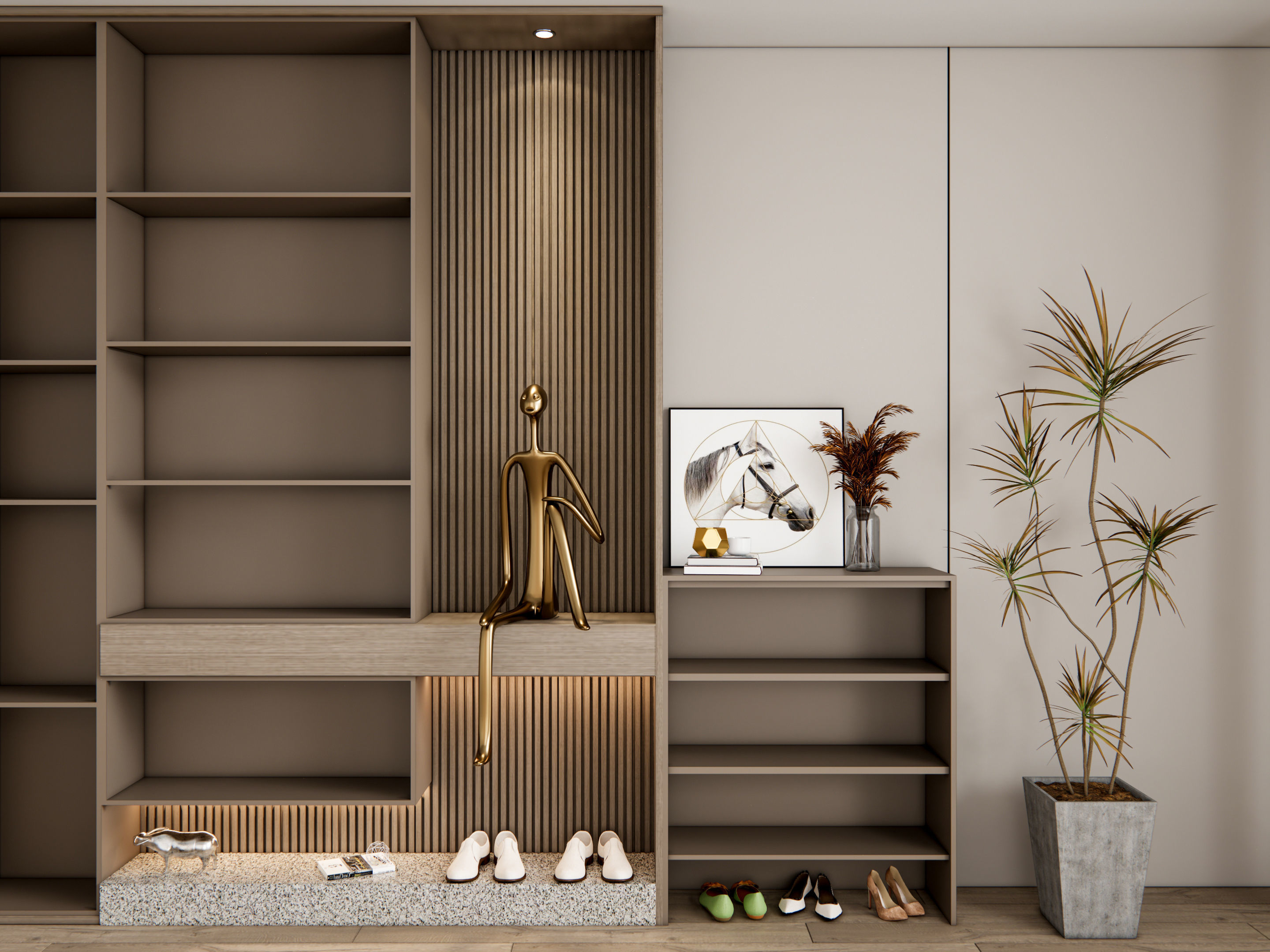 Entryway hallway entrance hall corridor furniture 24 3D model_15