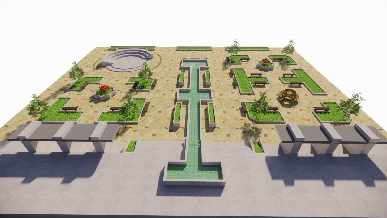 City park-Park-landscape 3D model_6