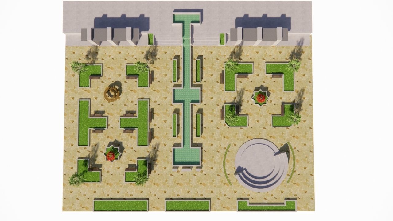 City park-Park-landscape 3D model_5