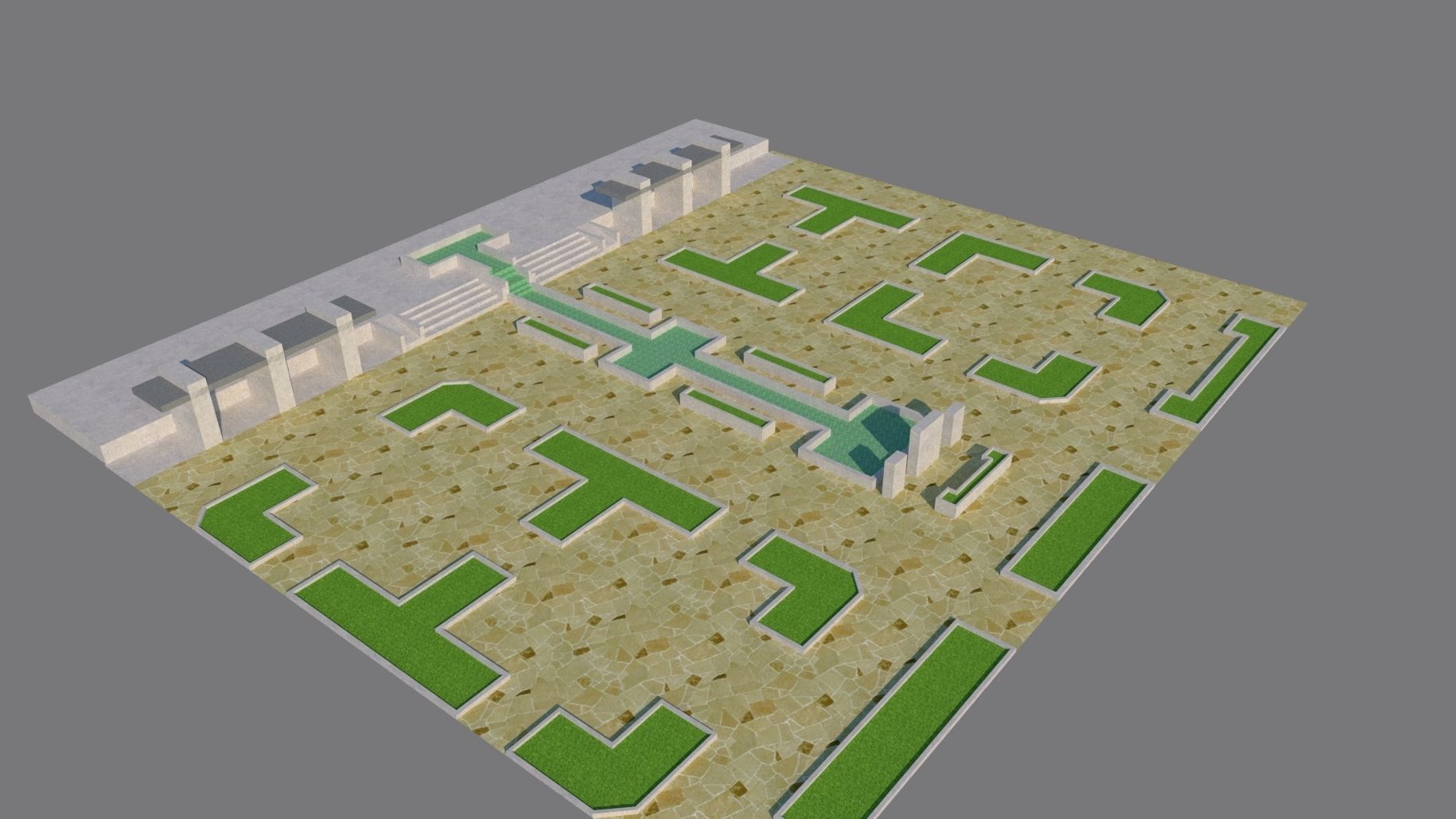 City park-Park-landscape 3D model_10