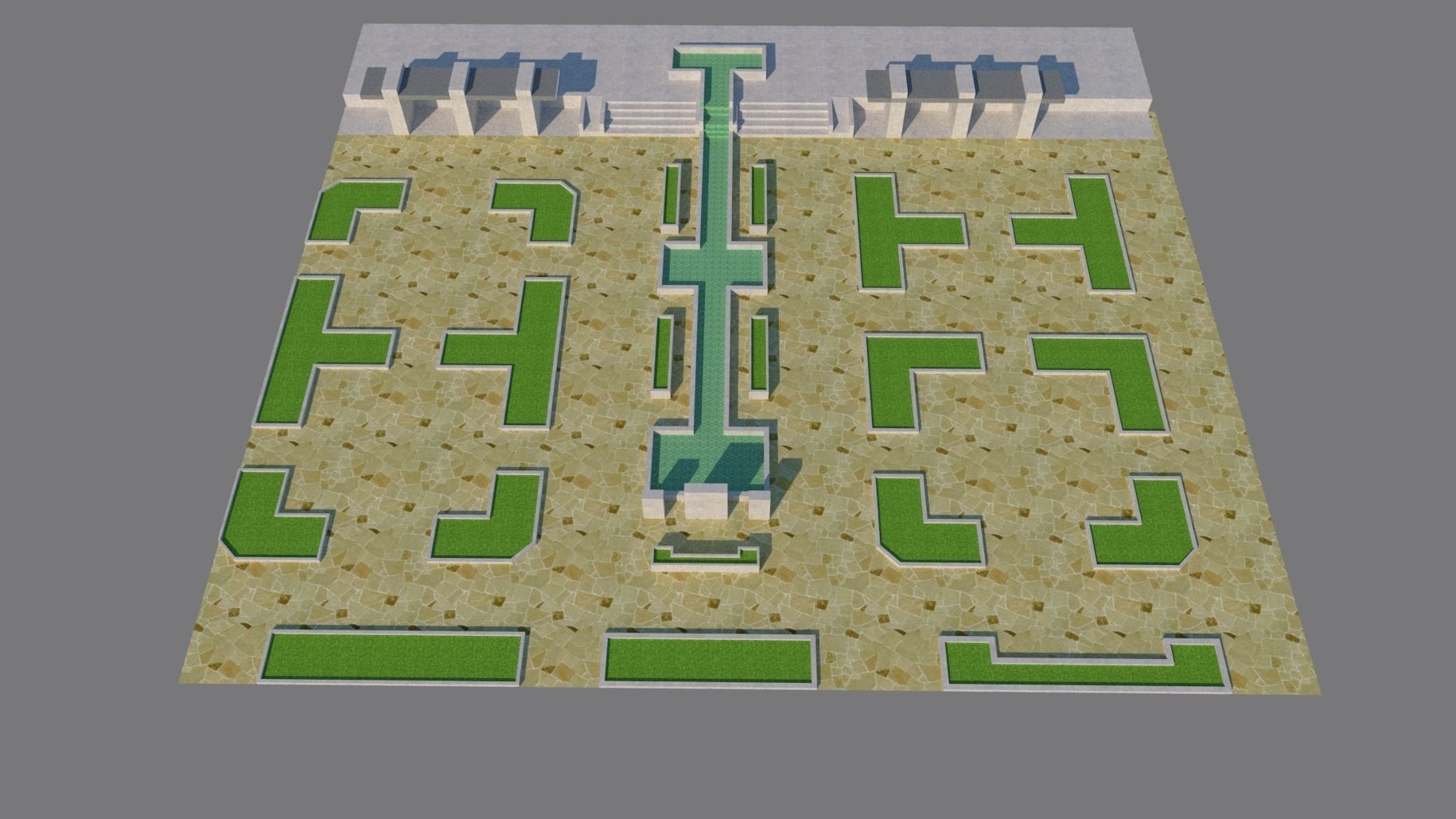 City park-Park-landscape 3D model_11