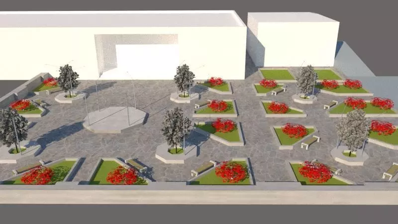 Private Park Landscape 3D model